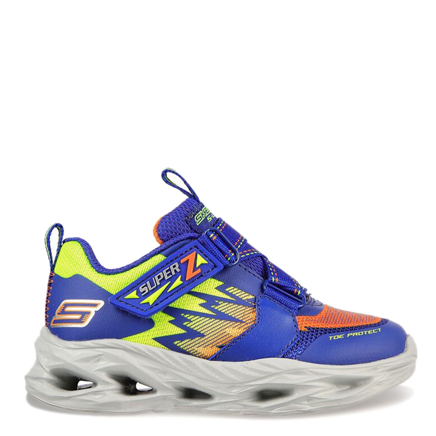 Peltz Shoes Boy's Skechers S-Lights: Vortex-Flash - Zovix Sneaker - Toddler Blue 400601N-BLMT