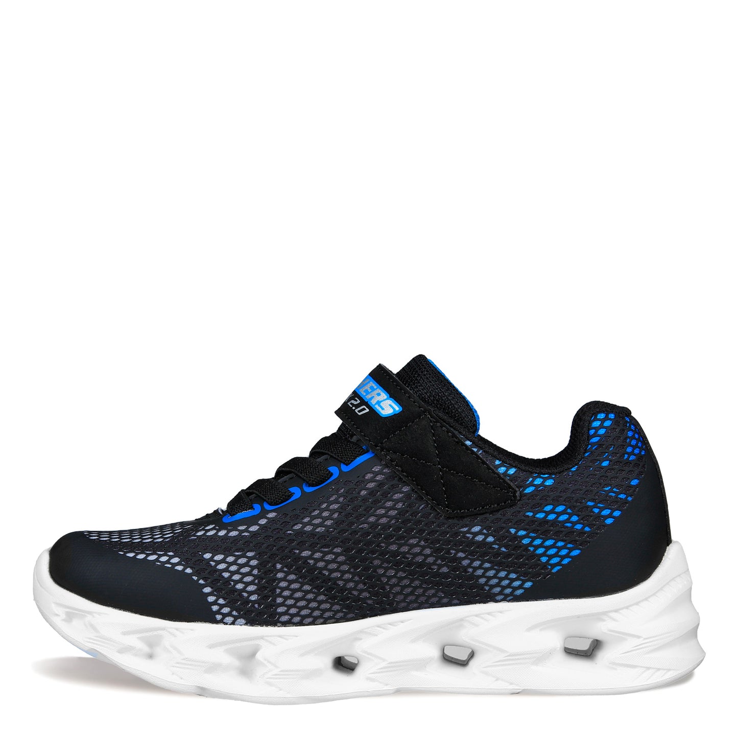 Peltz Shoes Boy's Skechers S Lights: Vortex-Flash - Zorent Sneaker - Little Kid & Big Kid Black/Blue 400602L-BKBL