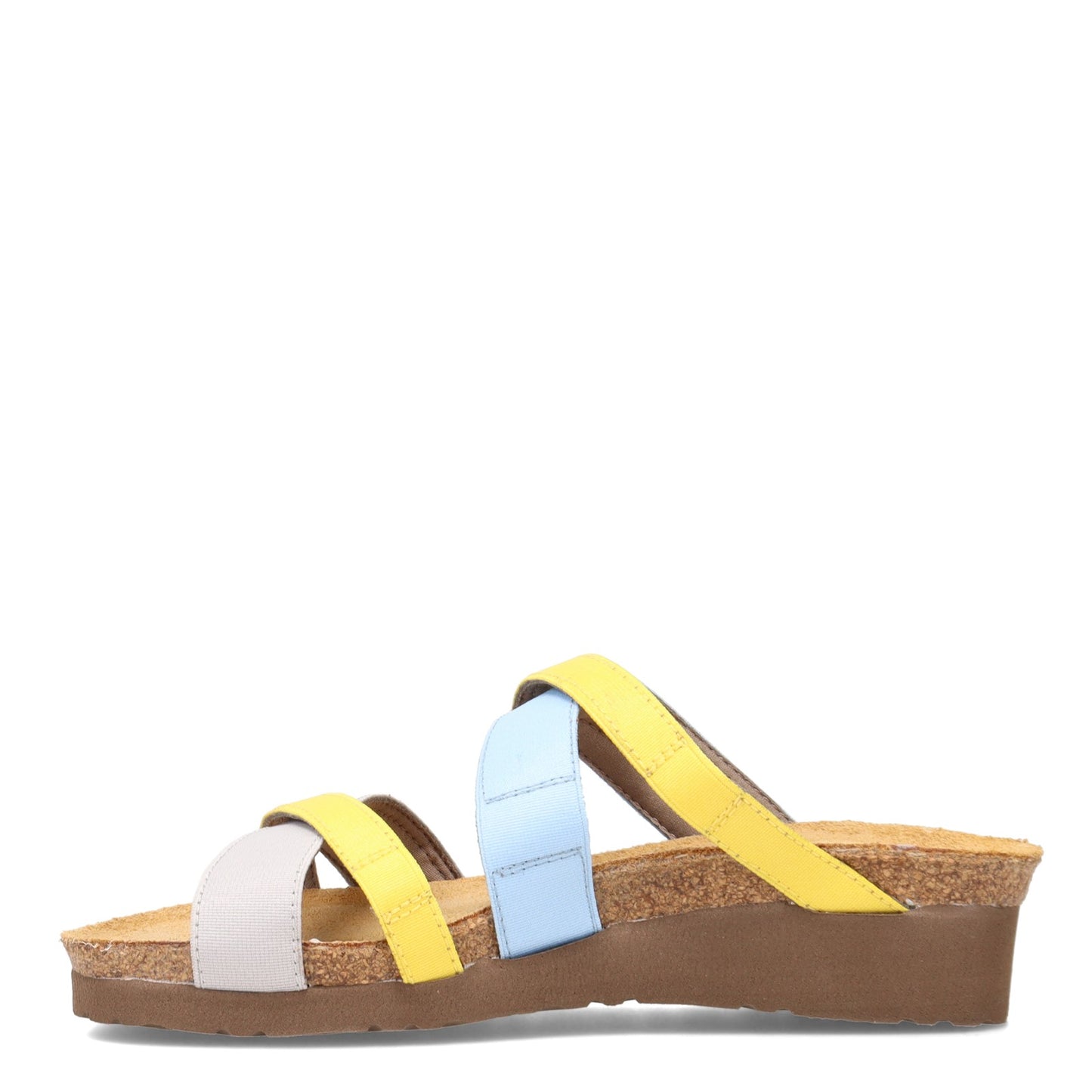 Peltz Shoes Women's Naot Roxanna Sandal GREY YELLOW 4011-NUZ