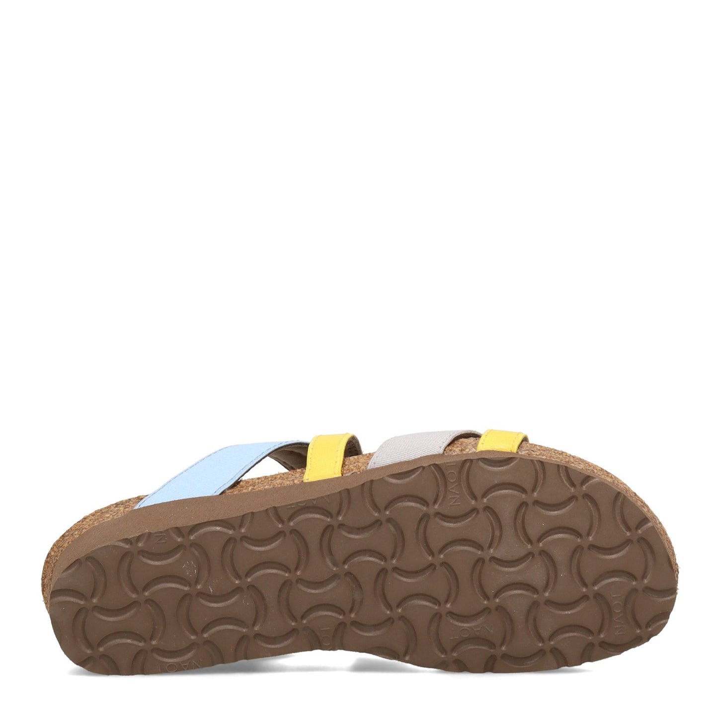 Peltz Shoes Women's Naot Roxanna Sandal GREY YELLOW 4011-NUZ