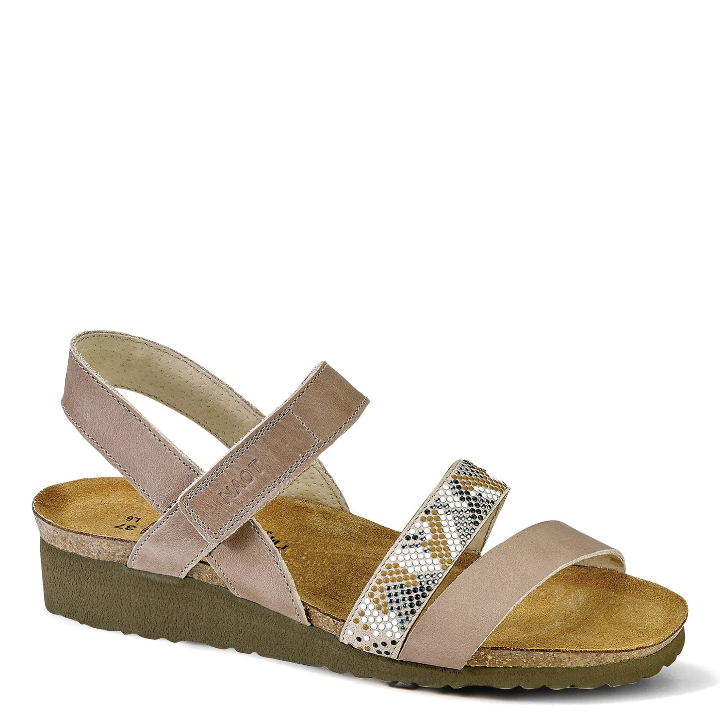 Peltz Shoes Women's Naot Gwyneth Sandal BEIGE KHAKI 4019-WAF