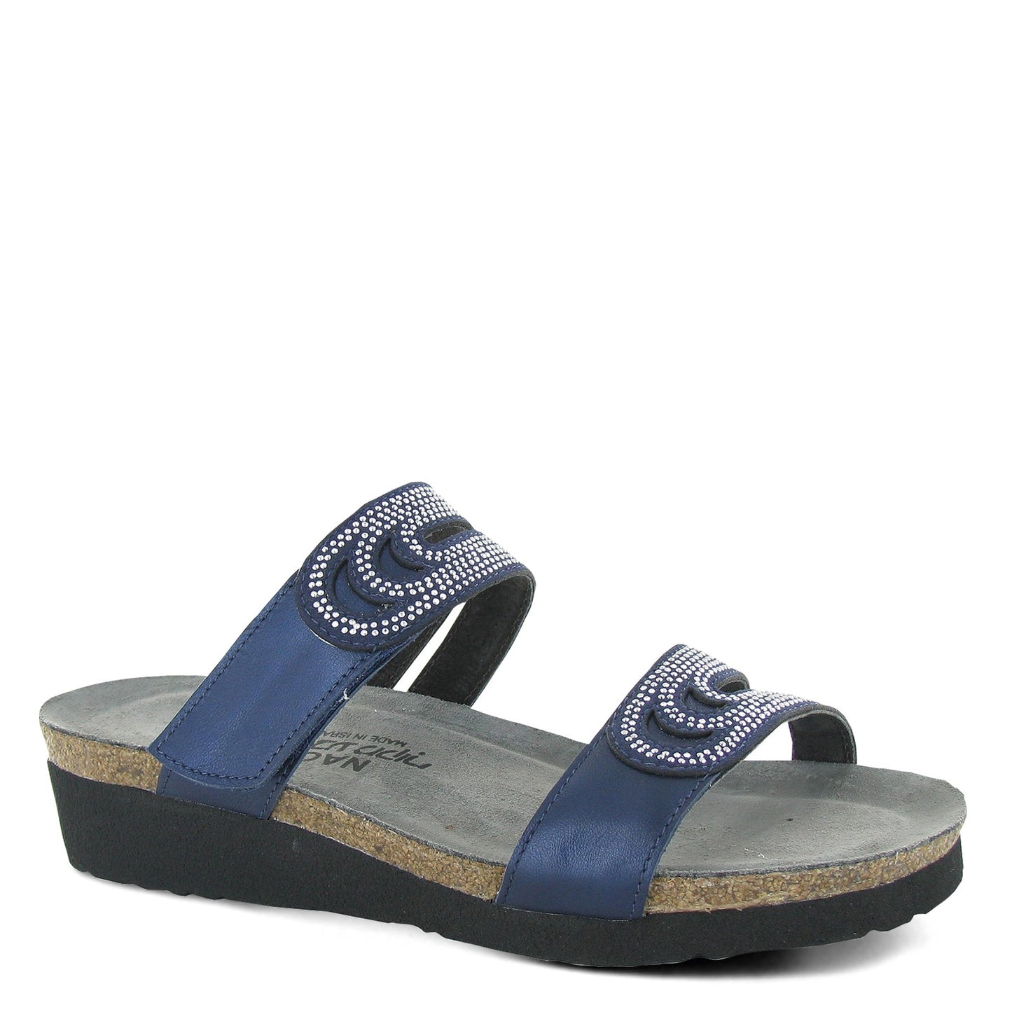 Peltz Shoes Women's Naot Ainsley Slide Sandals BLUE 4020-PAD