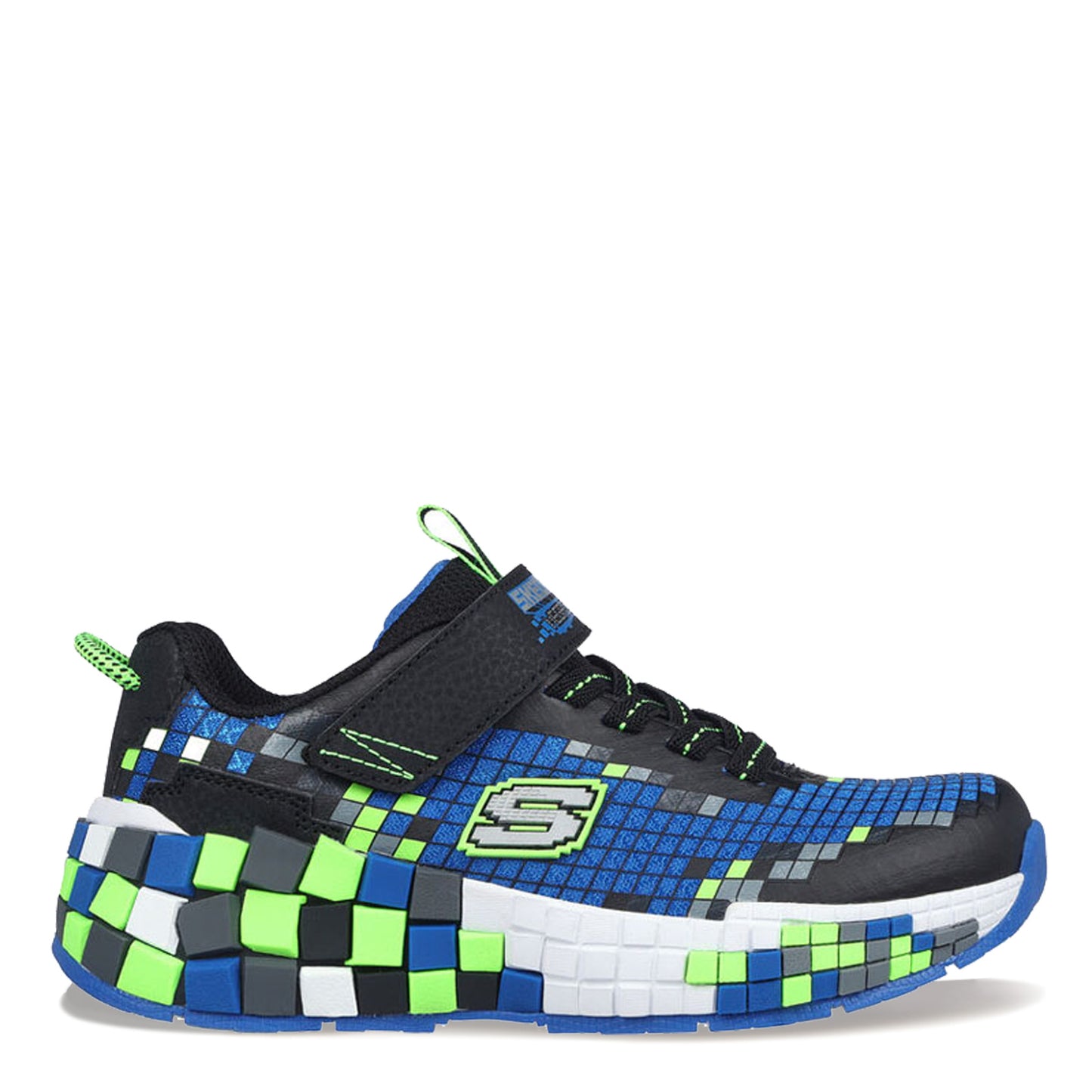 Peltz Shoes Boy's Skechers Mega Craft 3.0 Sneaker Black/Lime 402182L-BBLM
