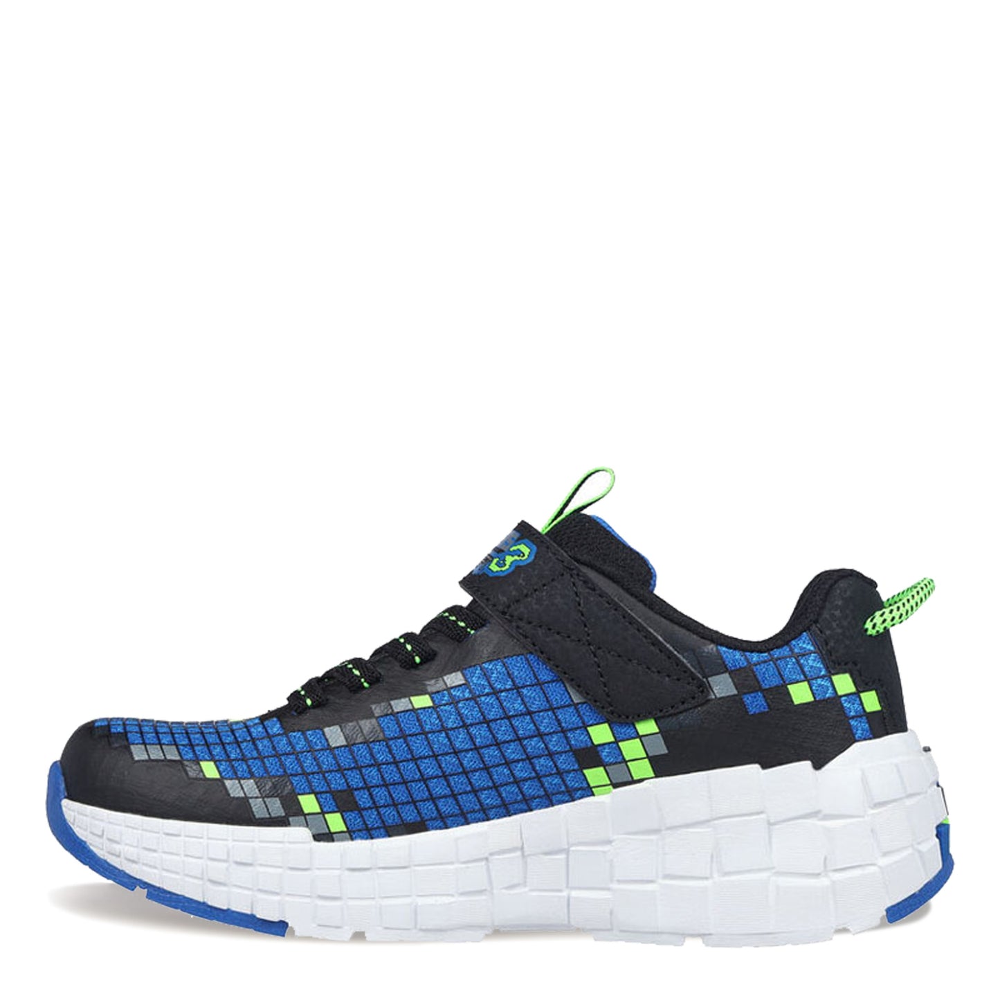 Peltz Shoes Boy's Skechers Mega Craft 3.0 Sneaker Black/Lime 402182L-BBLM
