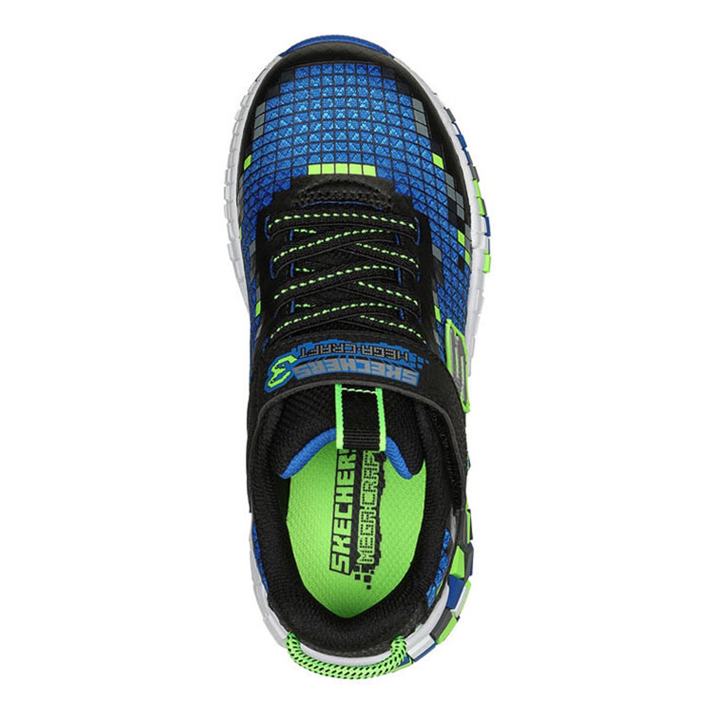 Peltz Shoes Boy's Skechers Mega Craft 3.0 Sneaker Black/Lime 402182L-BBLM