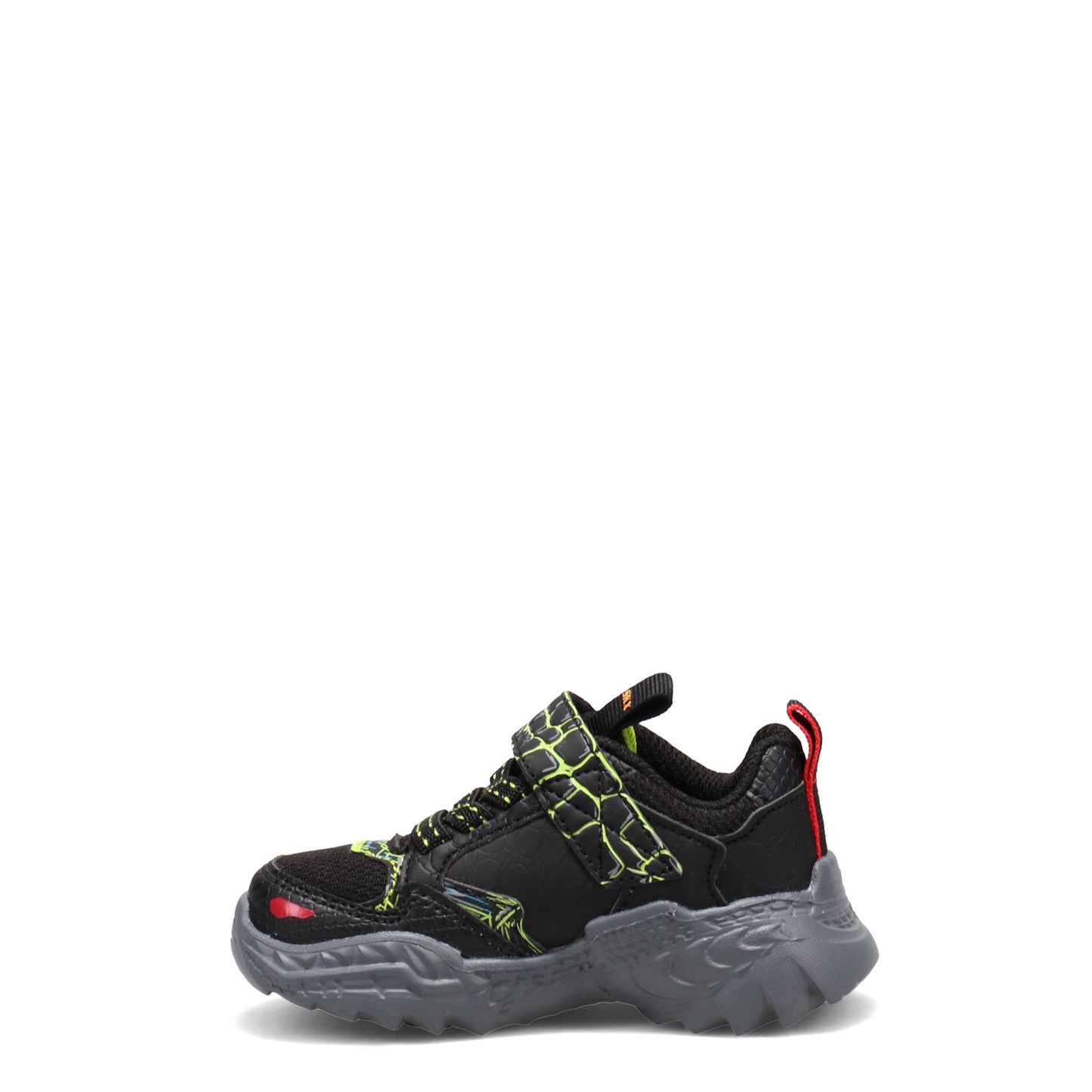 Peltz Shoes Boy's Skechers Skech-o-Saurus Sneaker - Toddler Black/Lime 402235N-BKLM