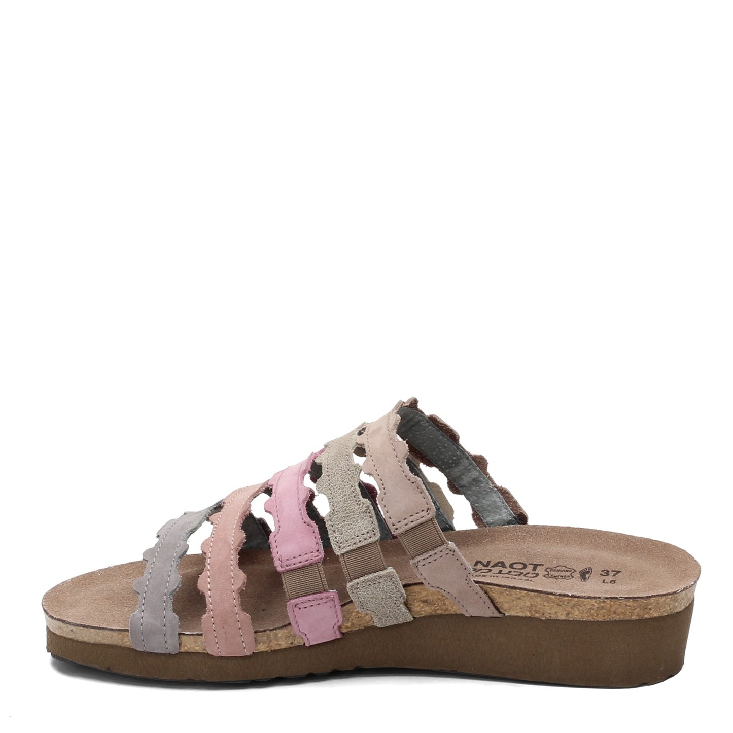 Peltz Shoes Women's Naot Adina Sandal GREY PINK 4034-WBD