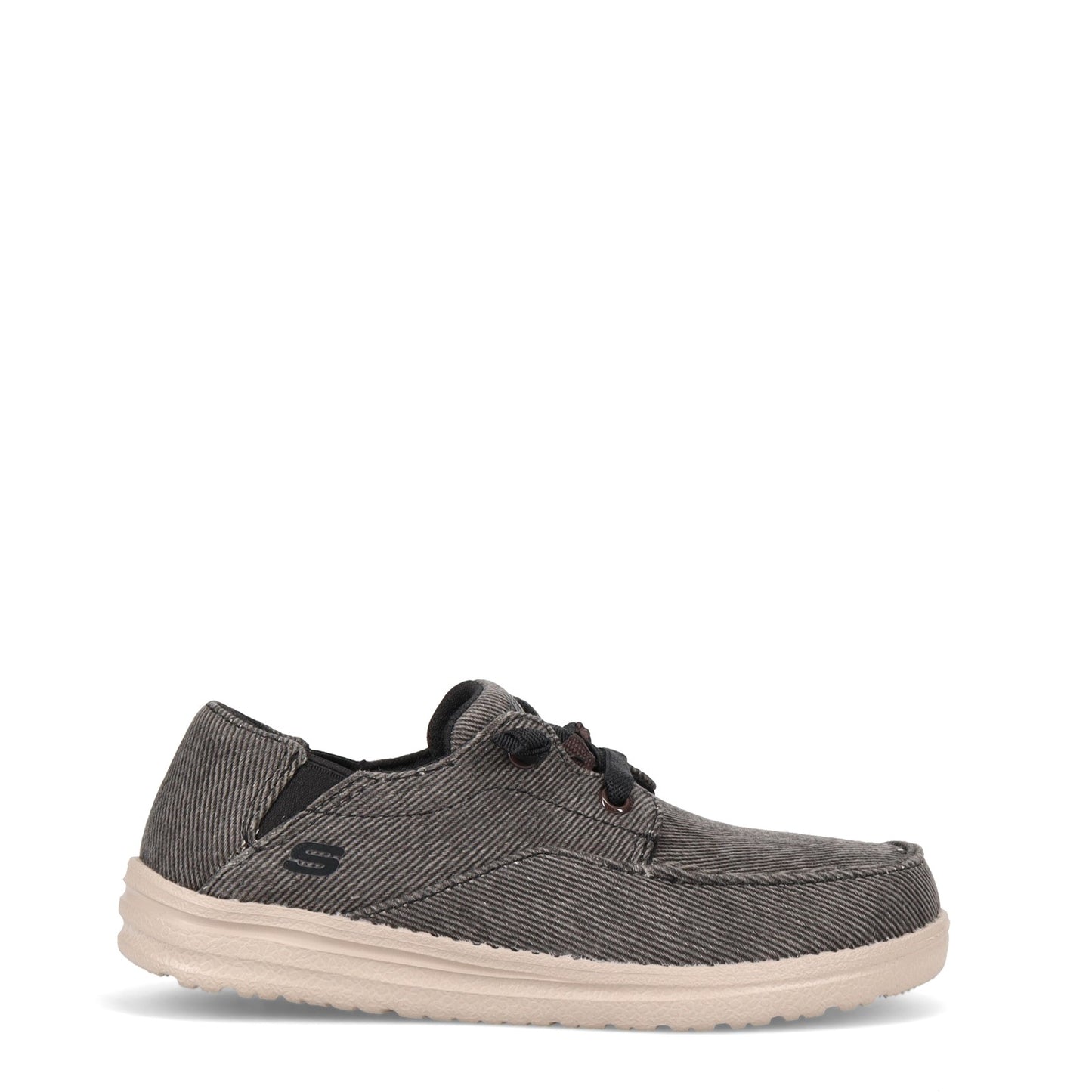 Peltz Shoes Boy's Skechers Melson Volgo Moc - Little Kid & Big Kid BLACK 405690L-BLK