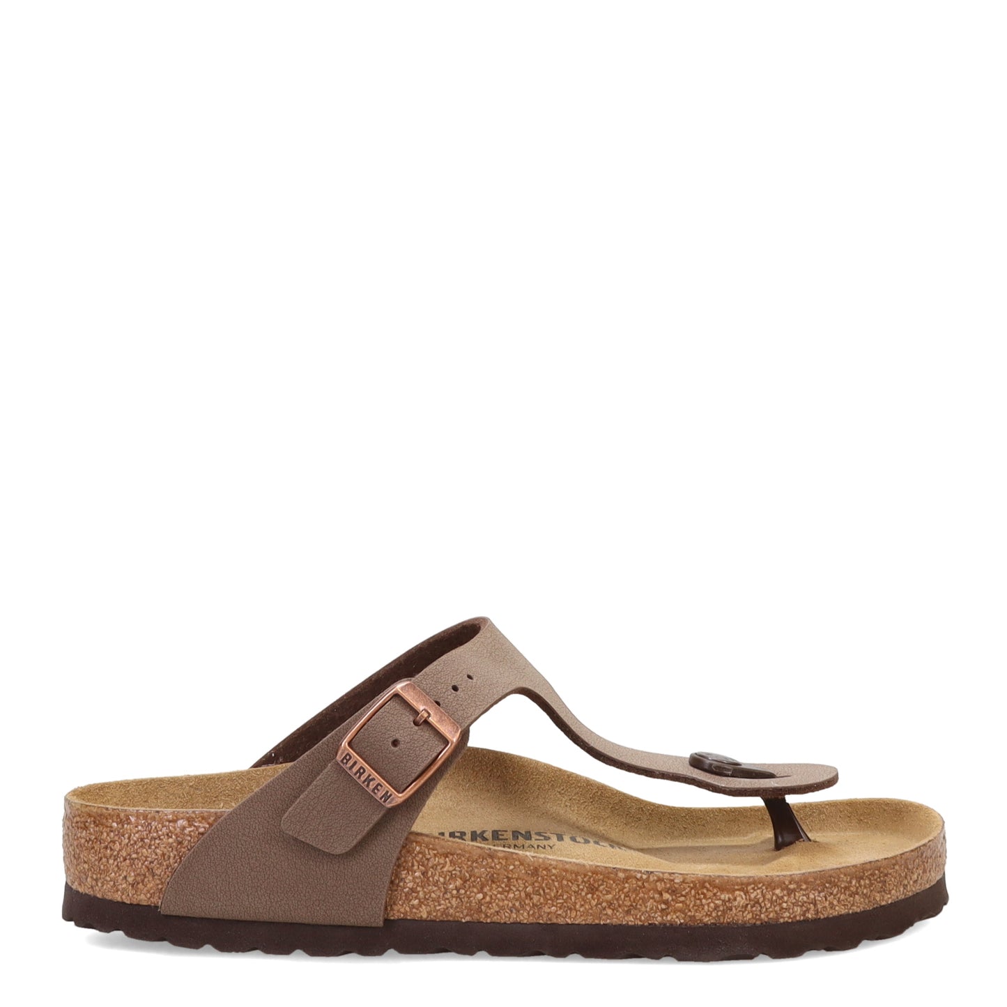 Peltz Shoes Women's Birkenstock Gizeh Birko-Flor Sandal - Regular Width BROWN 4375 1 R