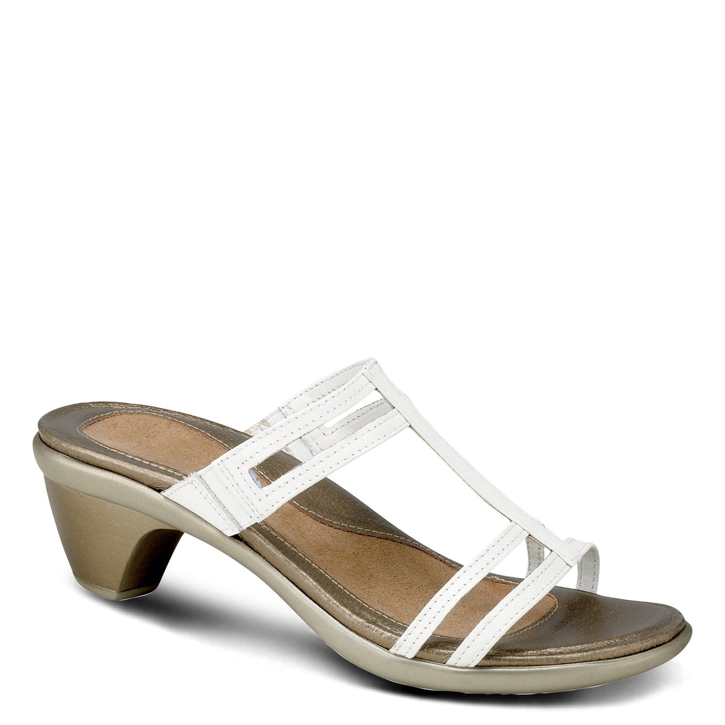 Peltz Shoes Women's Naot Loop Sandal White 44031-024