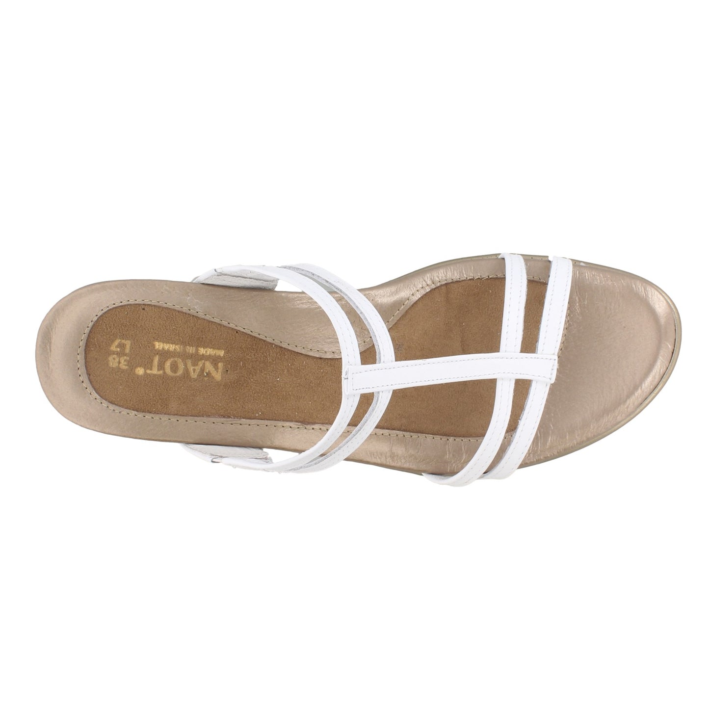 Peltz Shoes Women's Naot Loop Sandal White 44031-024