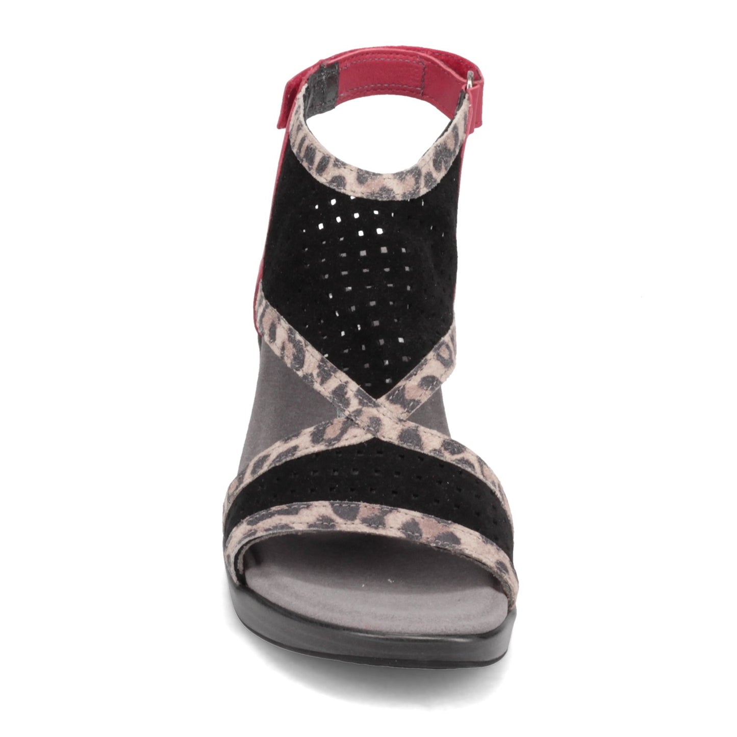 Peltz Shoes Women's Naot Destiny Sandal Black / RED 44124-NSL
