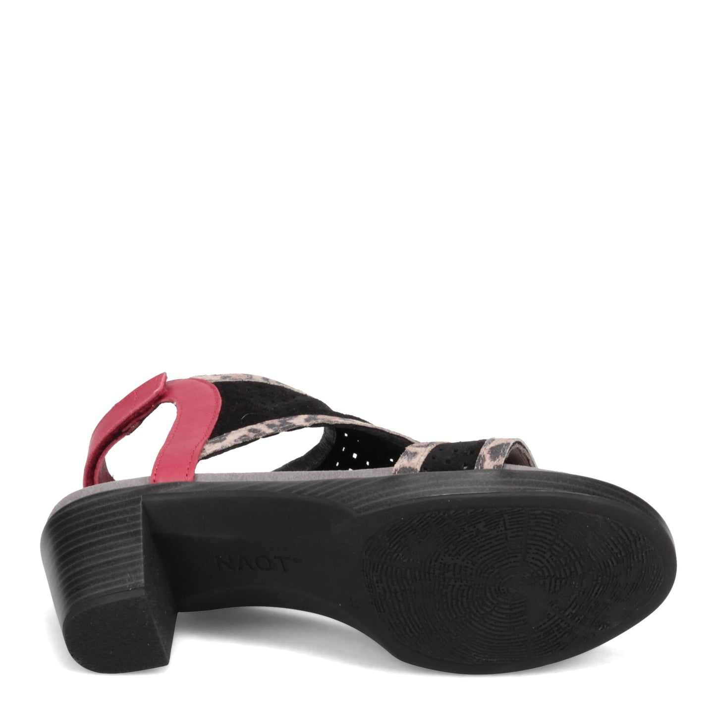 Peltz Shoes Women's Naot Destiny Sandal Black / RED 44124-NSL