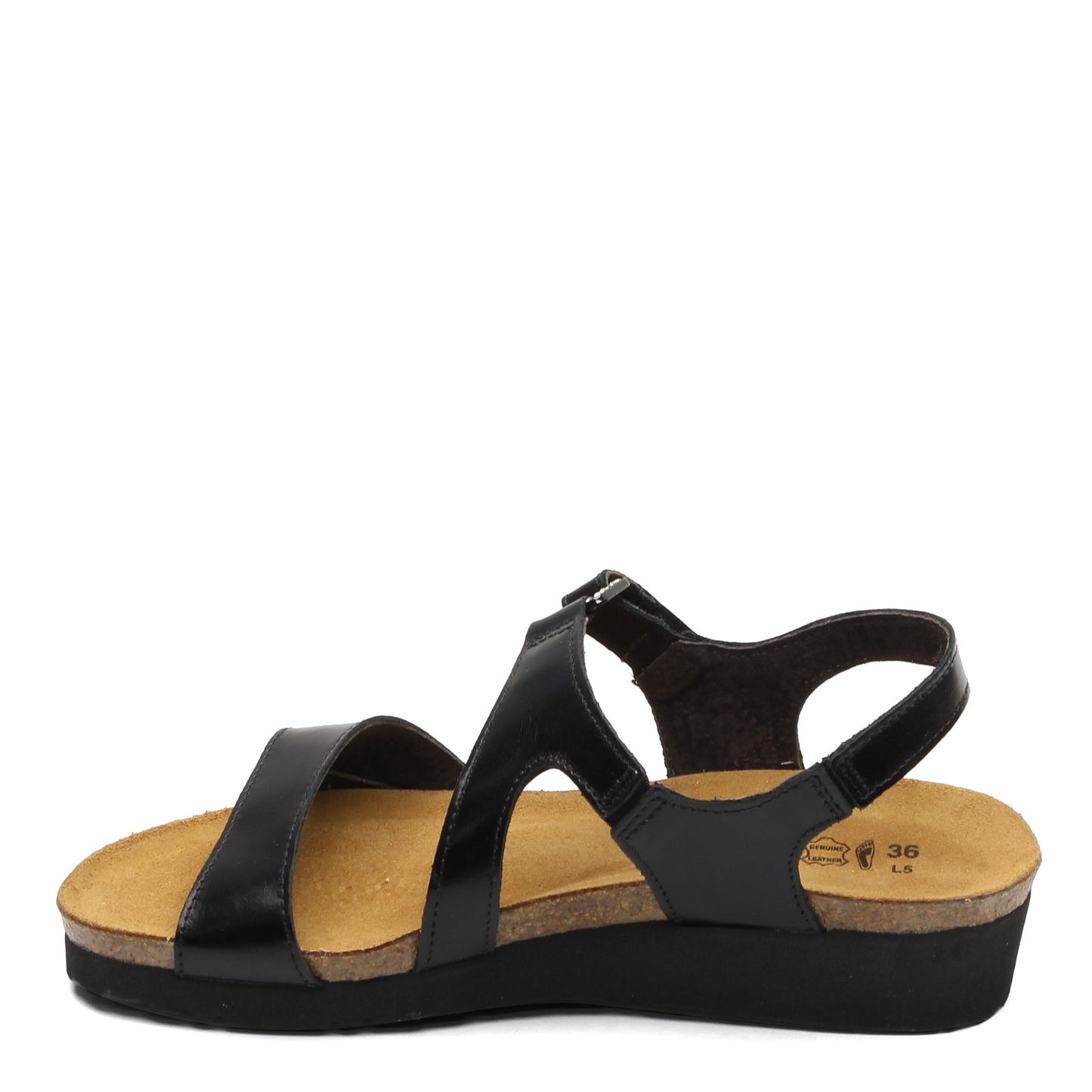 Peltz Shoes Women's Naot Pamela Sandal Black Madras 4421-030