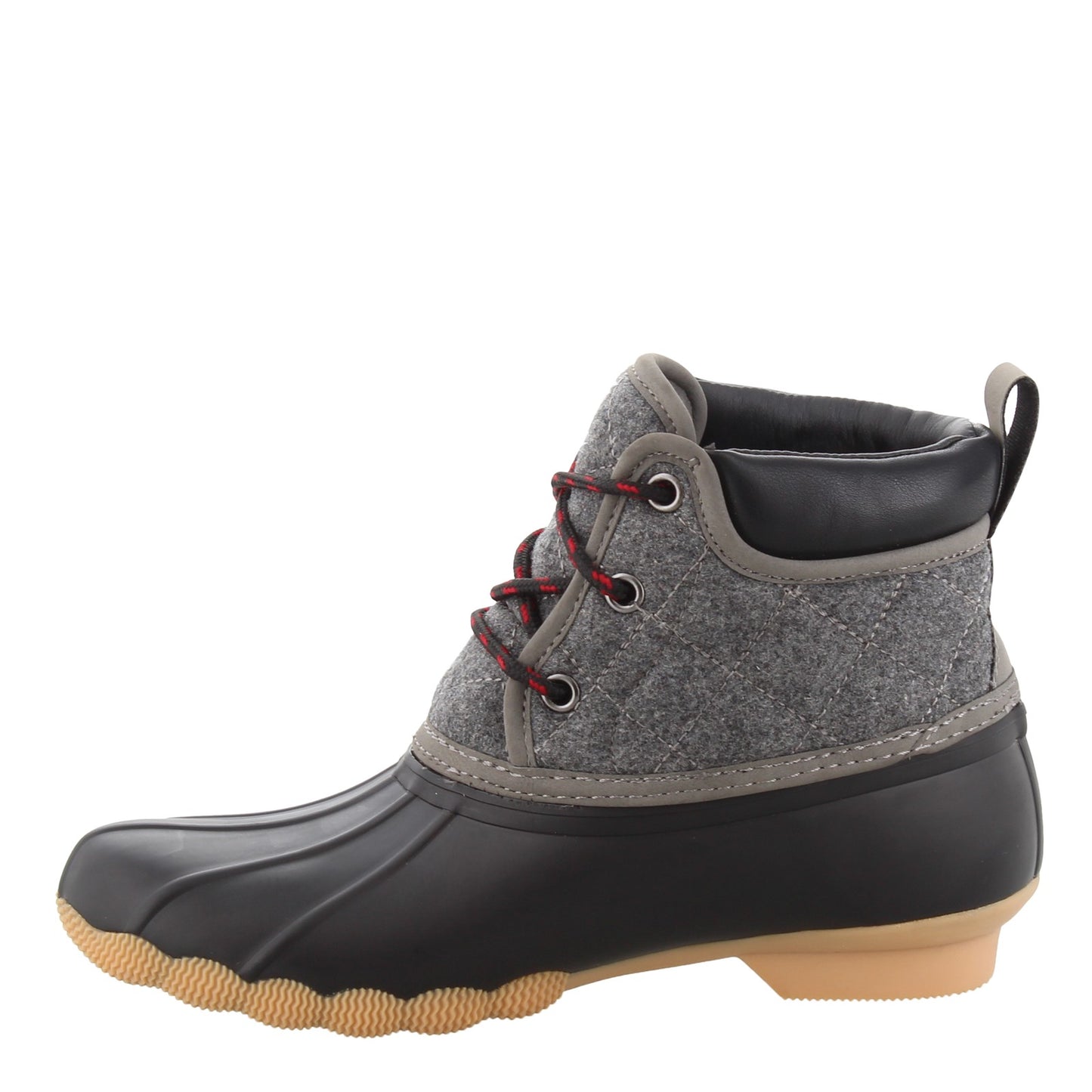 Peltz Shoes Women's Skechers Pond - Lil Puddles Duck Boot Black/Charcoal 44376-BKCC