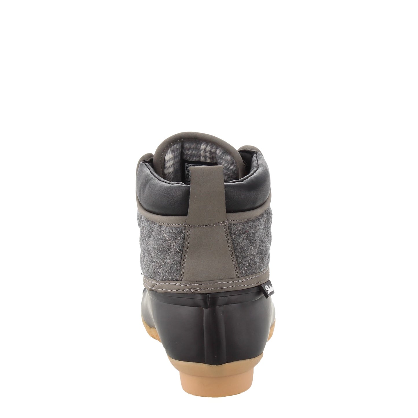 Peltz Shoes Women's Skechers Pond - Lil Puddles Duck Boot Black/Charcoal 44376-BKCC