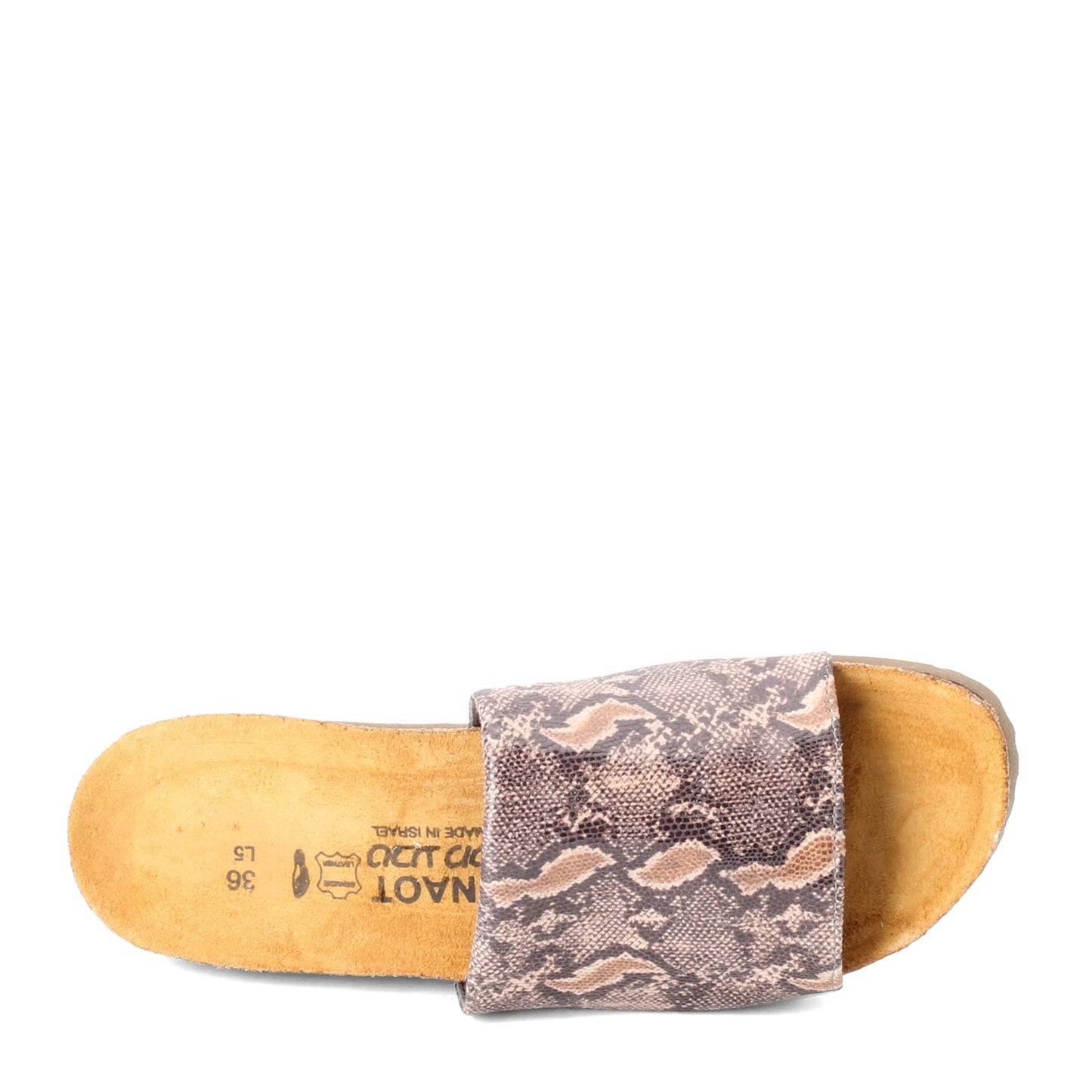 Peltz Shoes Women's Naot Alana Sandal NATURAL SNAKE 4447-10E