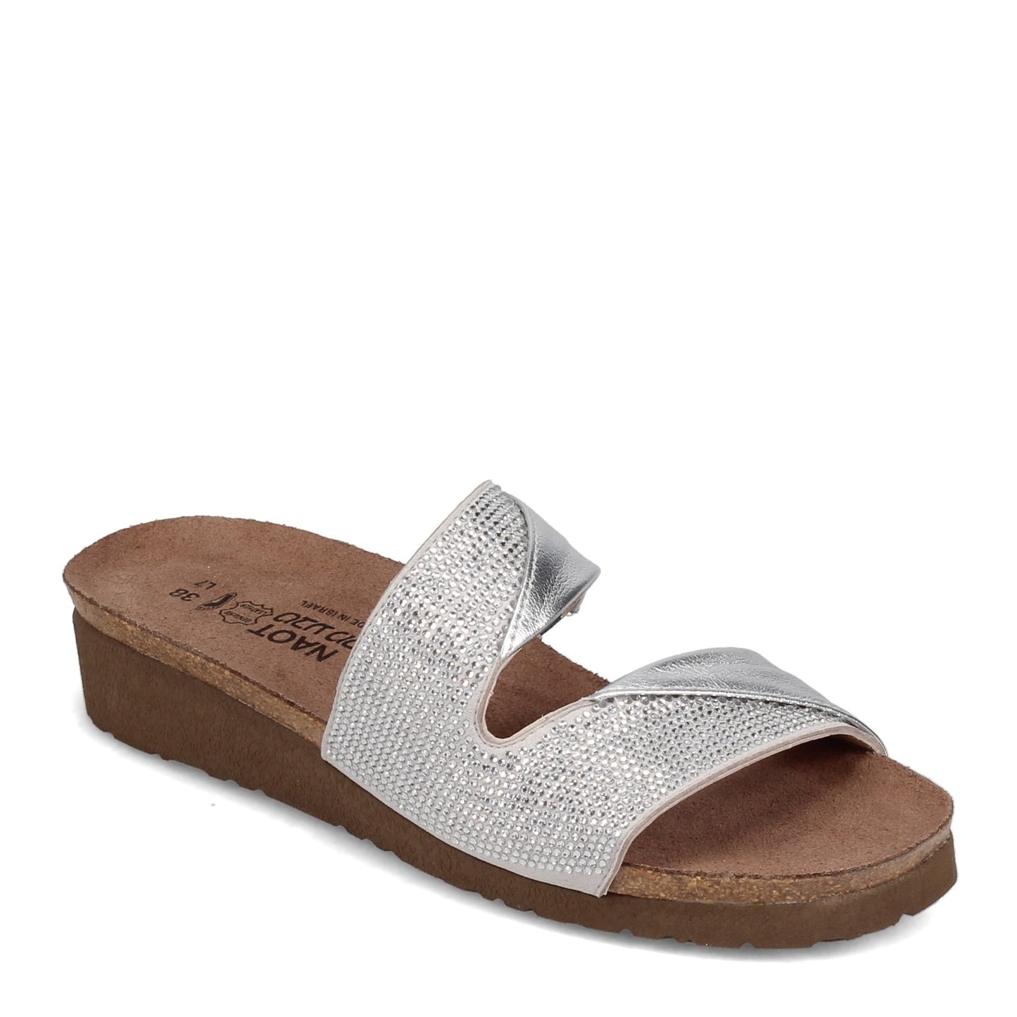 Peltz Shoes Women's Naot Mila Sandal GREY SILVER 4461-NTJ