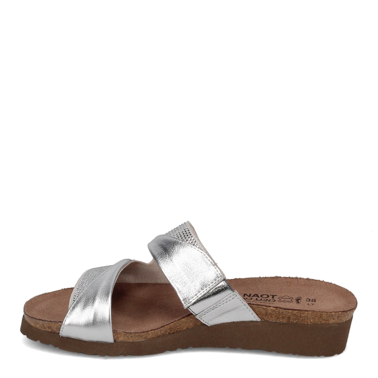 Peltz Shoes Women's Naot Mila Sandal GREY SILVER 4461-NTJ