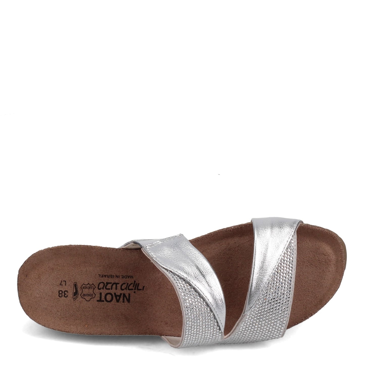 Peltz Shoes Women's Naot Mila Sandal GREY SILVER 4461-NTJ