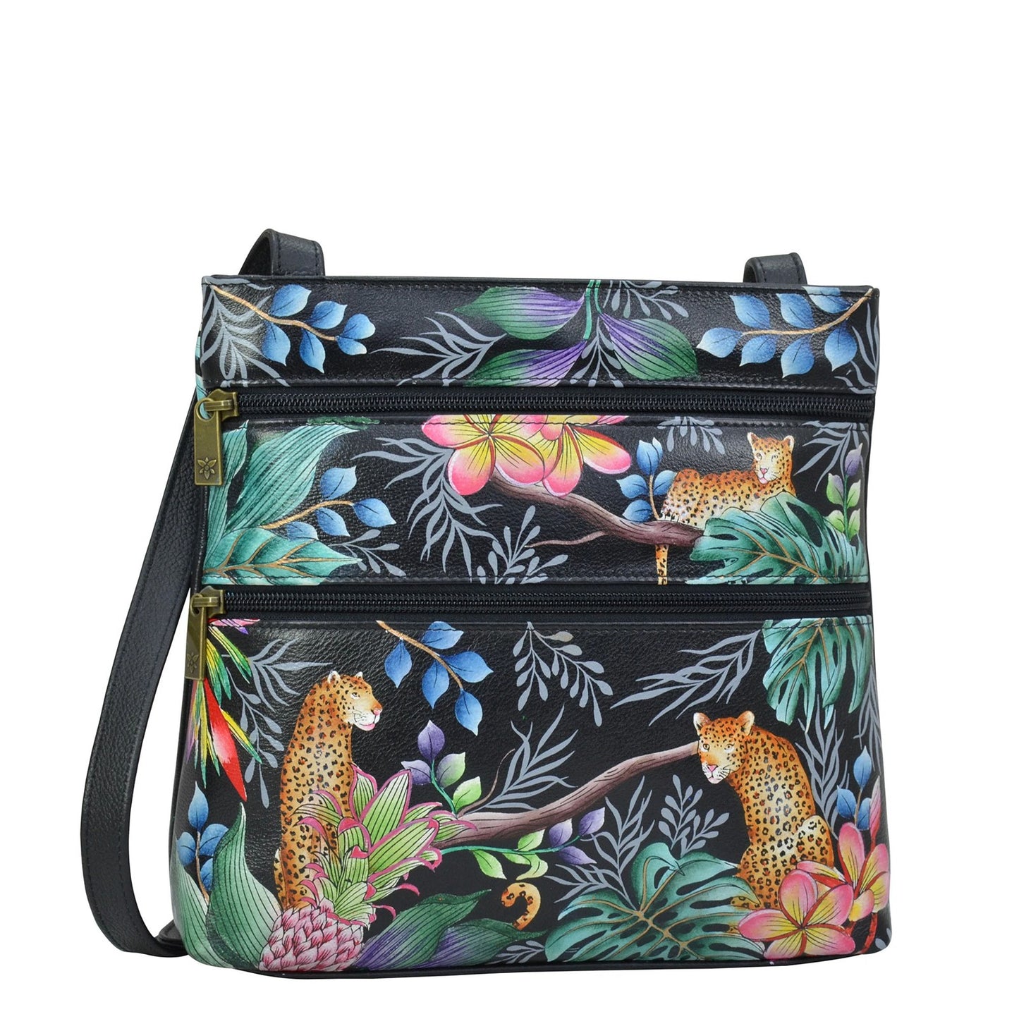 Peltz Shoes Anuschka Small Travel Companion JUNGLE QUEEN 447-JQN
