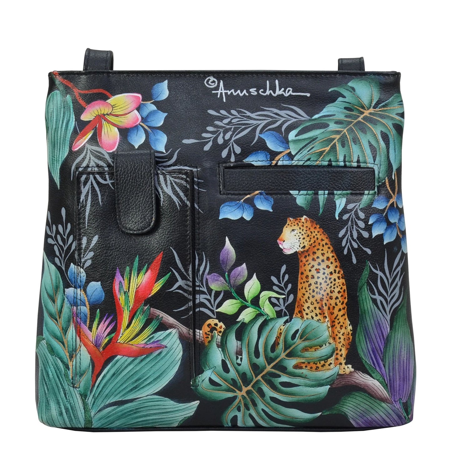 Peltz Shoes Anuschka Small Travel Companion JUNGLE QUEEN 447-JQN