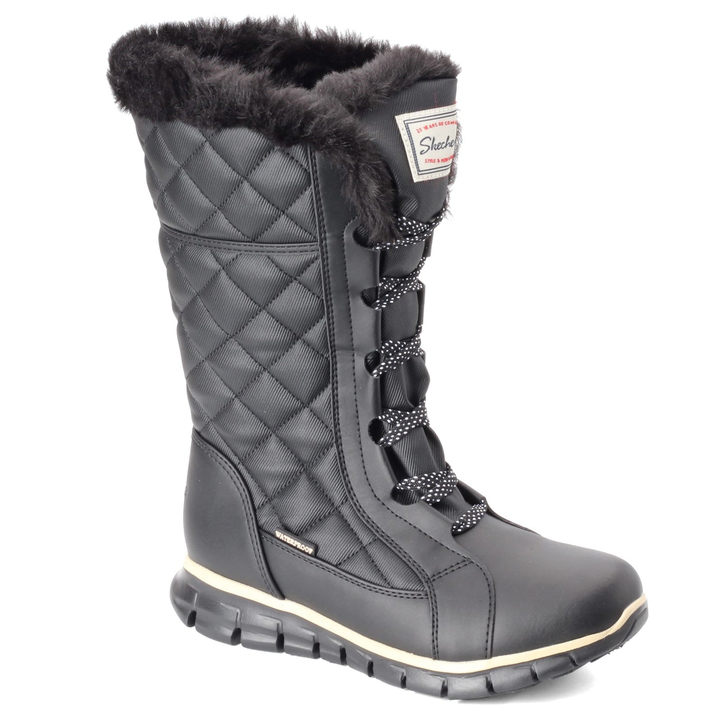Peltz Shoes Women's Skechers Synergy - Real Estate Boot BLACK 44993-BLK