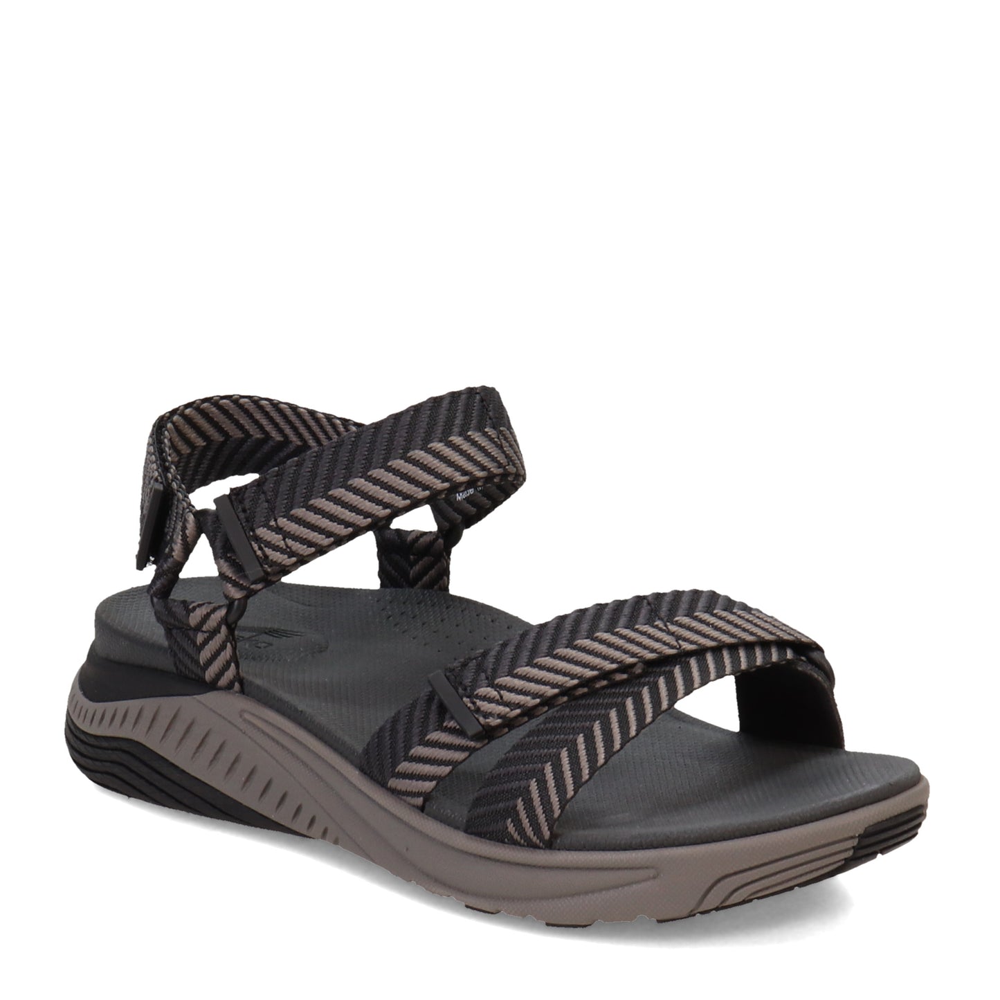 Peltz Shoes Women's Dansko Racquel Sandal Black Herringbone 4915-360200