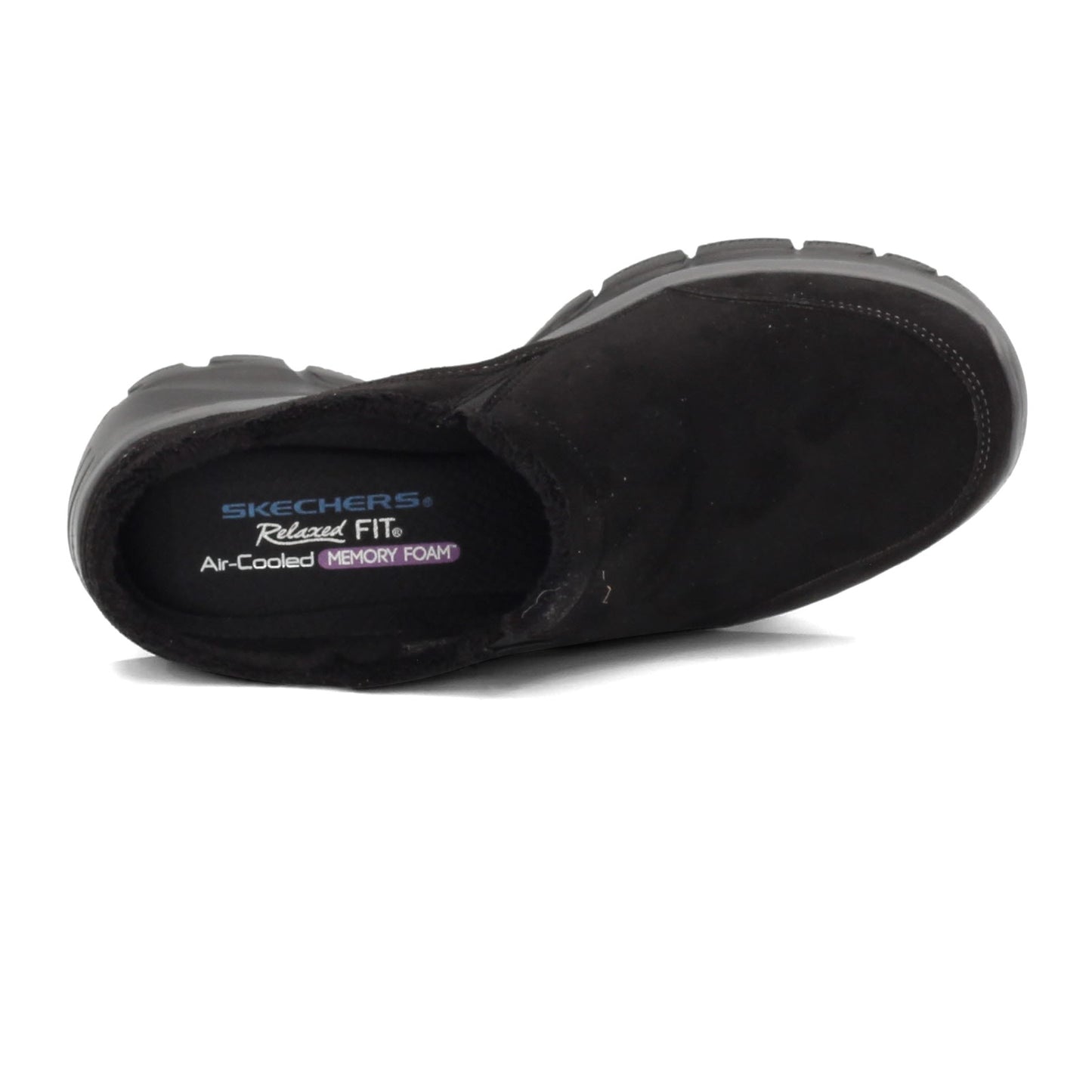 Peltz Shoes Women's Skechers Relaxed Fit: Easy Going Clog BLACK 49532-BLK
