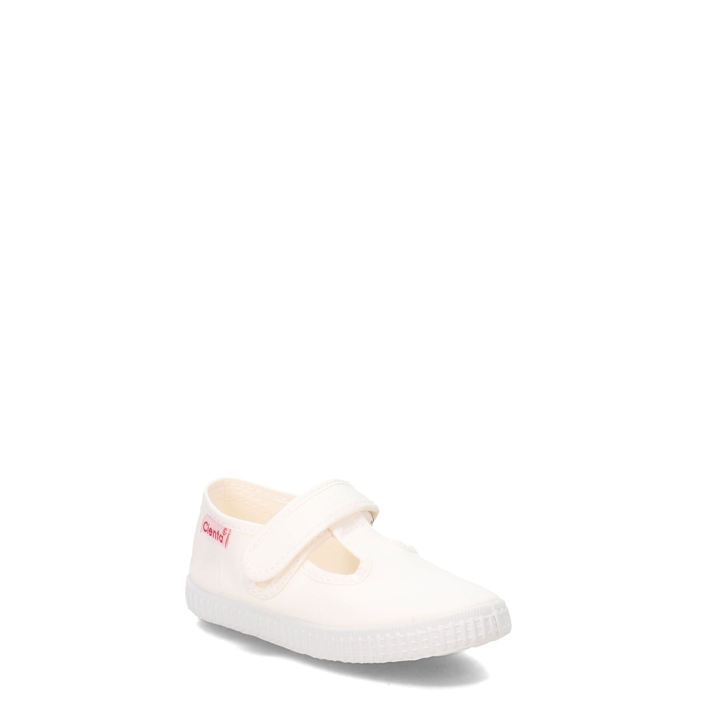 Peltz Shoes Girl's Cienta T-Strap Sneaker - Toddler & Little Kid WHITE 50000.05