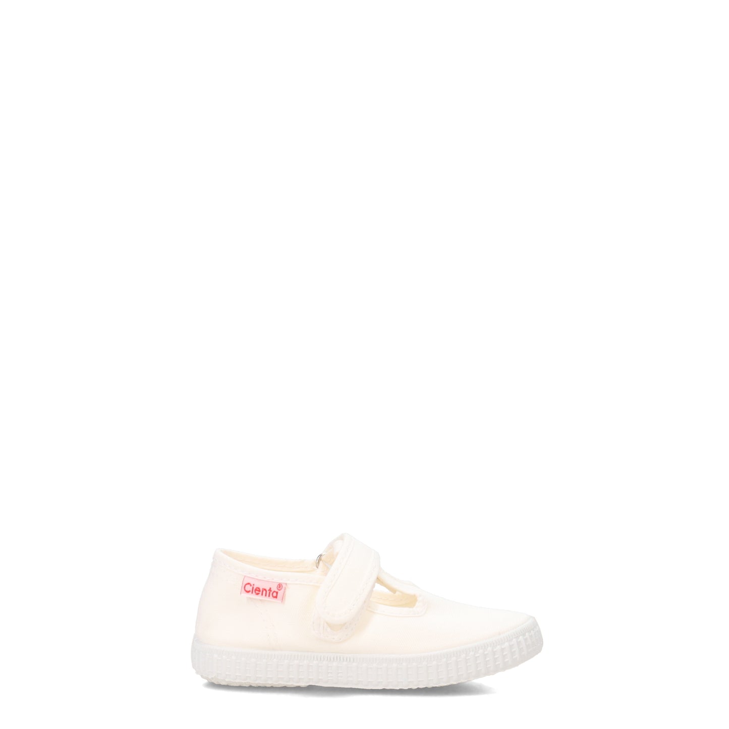 Peltz Shoes Girl's Cienta T-Strap Sneaker - Toddler & Little Kid WHITE 50000.05
