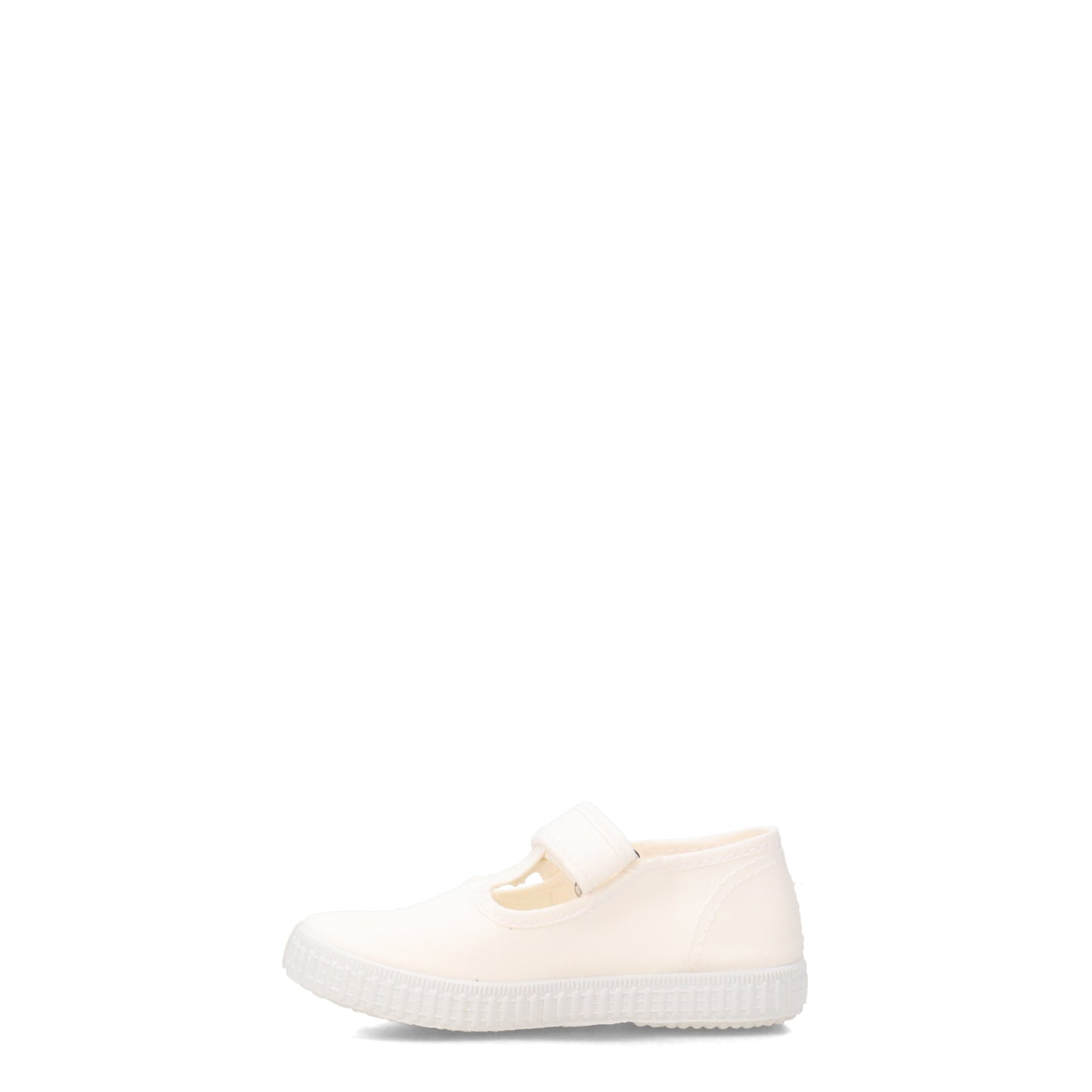 Peltz Shoes Girl's Cienta T-Strap Sneaker - Toddler & Little Kid WHITE 50000.05