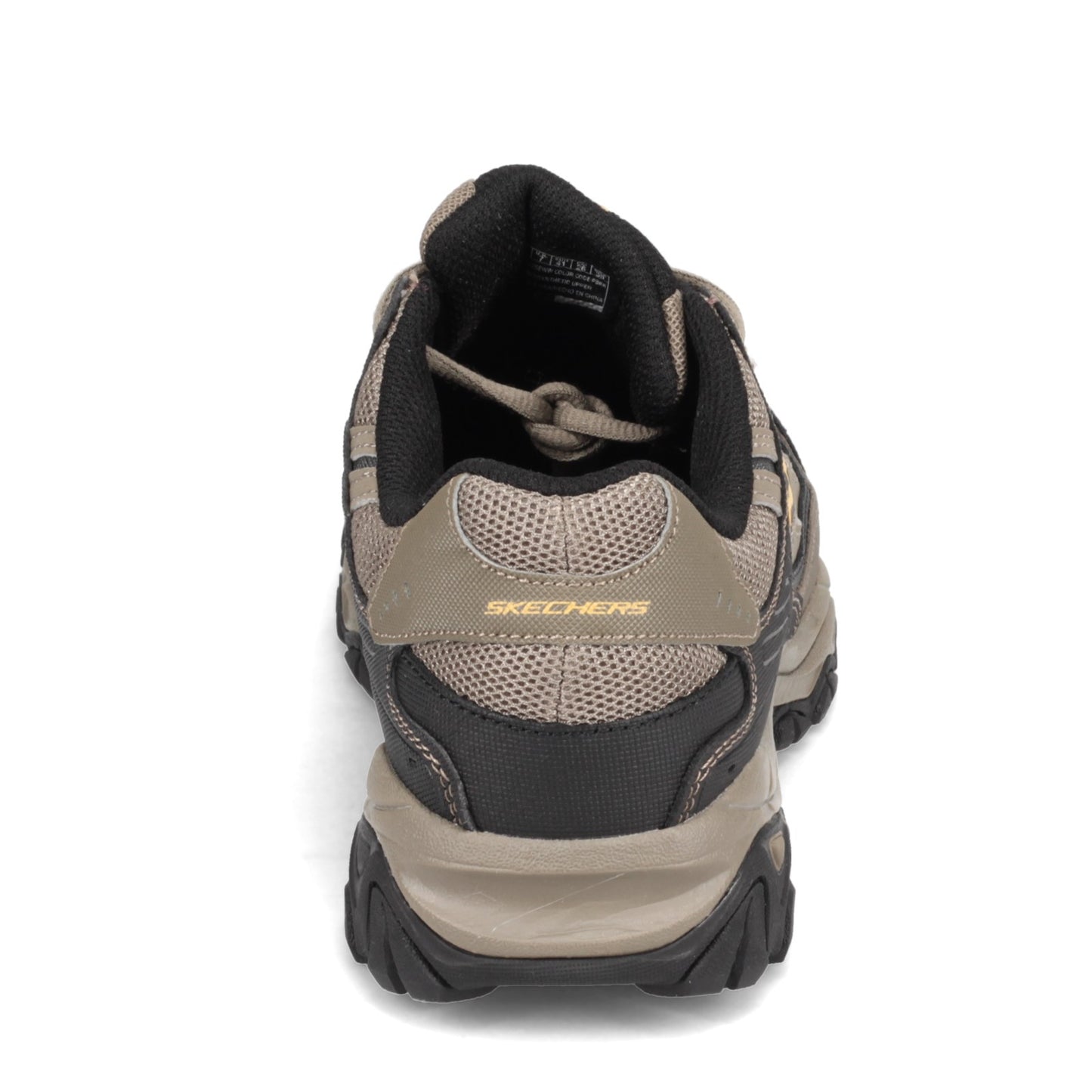 Peltz Shoes Men's Skechers After Burn - Memory Fit Training Sneaker - Wide Width Pebble/Black 50125EWW-PBBK