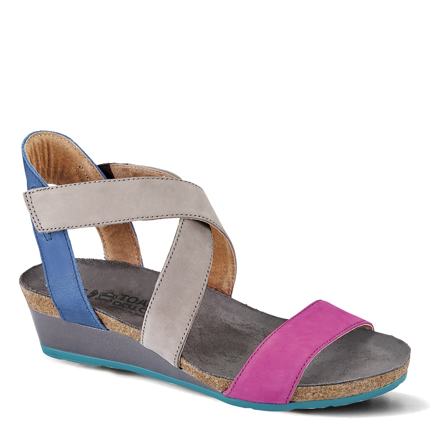 Peltz Shoes Women's Naot Vixen Wedge Sandal PINK 5030-RAI