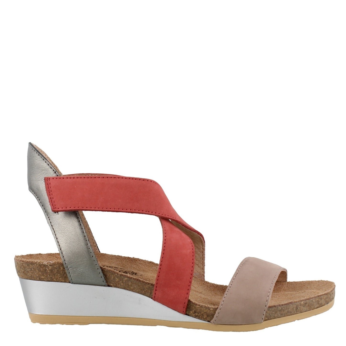 Peltz Shoes Women's Naot Vixen Wedge Sandal STONE 5030-WAI