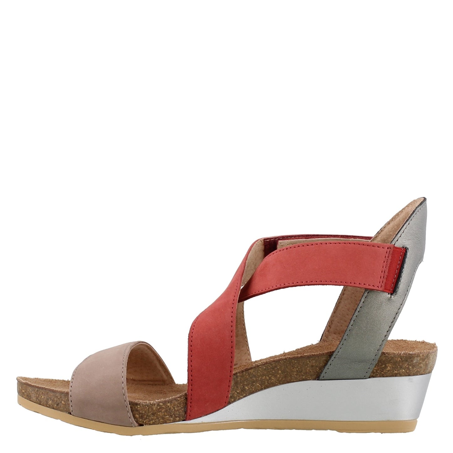 Peltz Shoes Women's Naot Vixen Wedge Sandal STONE 5030-WAI