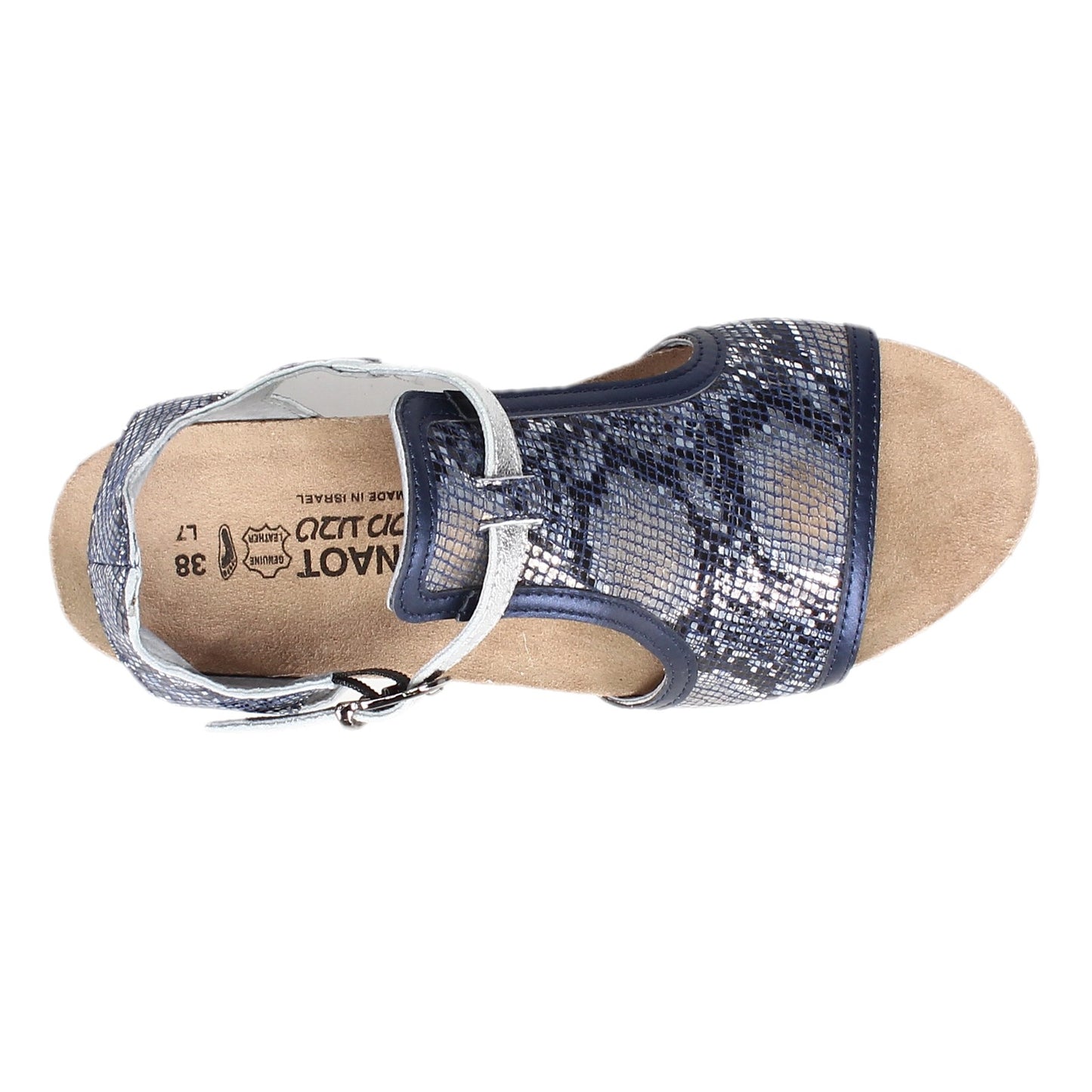 Peltz Shoes Women's Naot Fiona Sandal Navy 5042-PEH