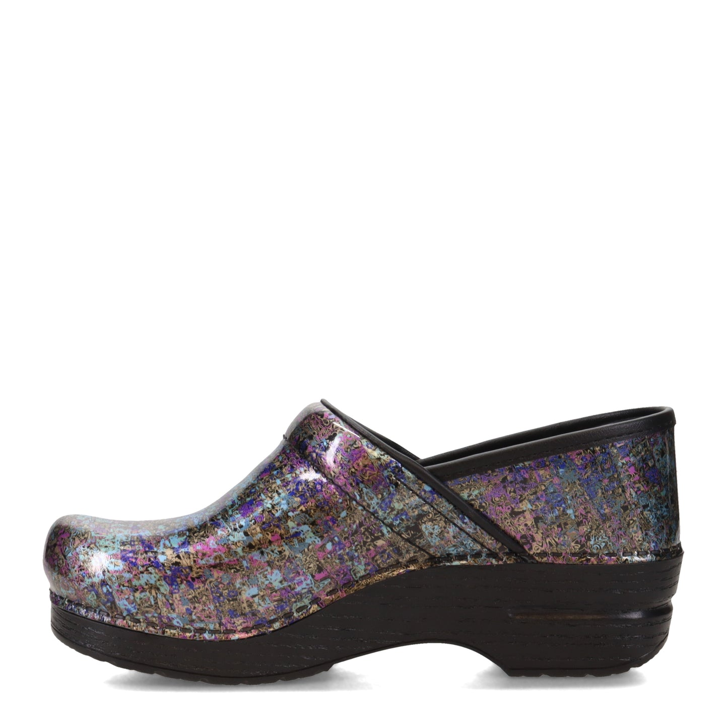 Peltz Shoes Women's Dansko Professional Clog Purple/Blue/Gold Metallic 506-520202