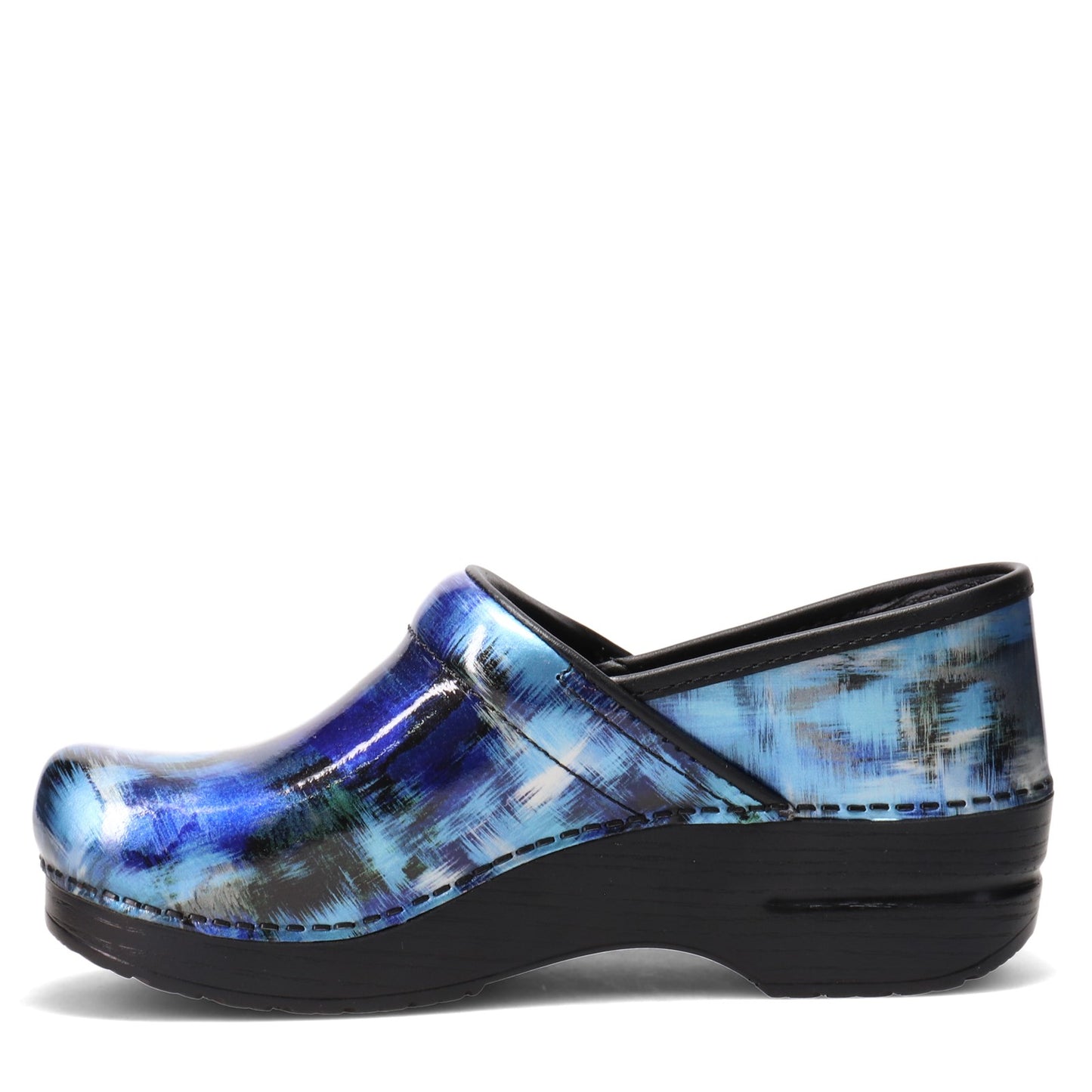 Peltz Shoes Women's Dansko Professional Clog Blue Metallic 506-540202