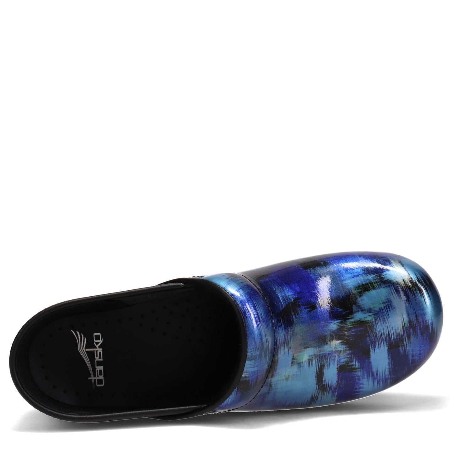 Peltz Shoes Women's Dansko Professional Clog Blue Metallic 506-540202