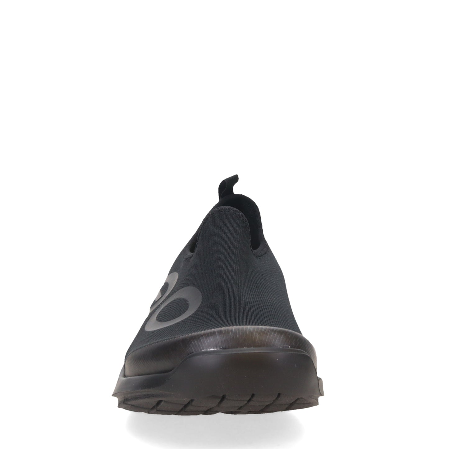 Peltz Shoes Men's Oofos OOmg Sport Slip-On Recovery Shoe BLACK 5085-BLK