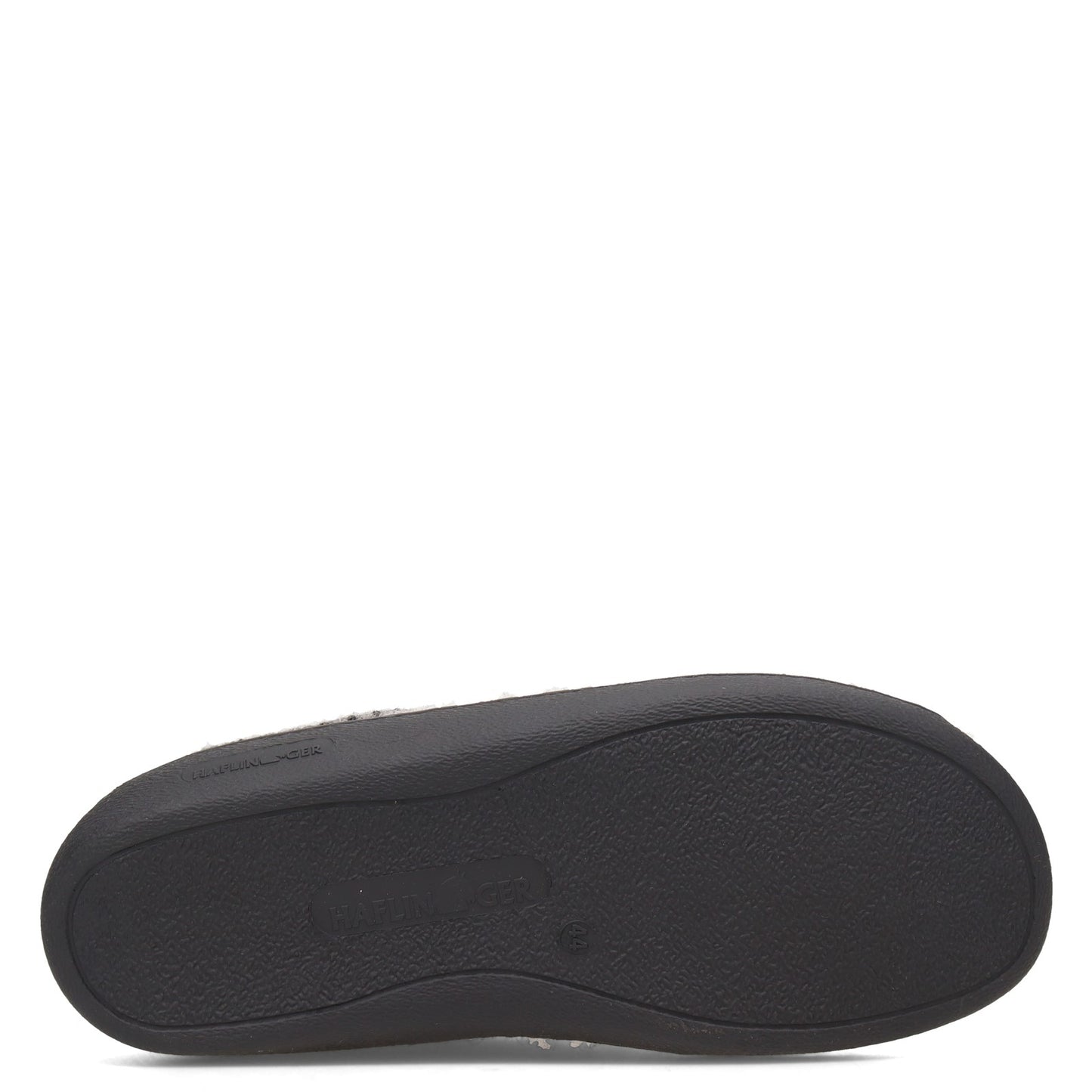 Peltz Shoes Unisex Haflinger AT Wool Hard Sole Slipper GREY 512003-4