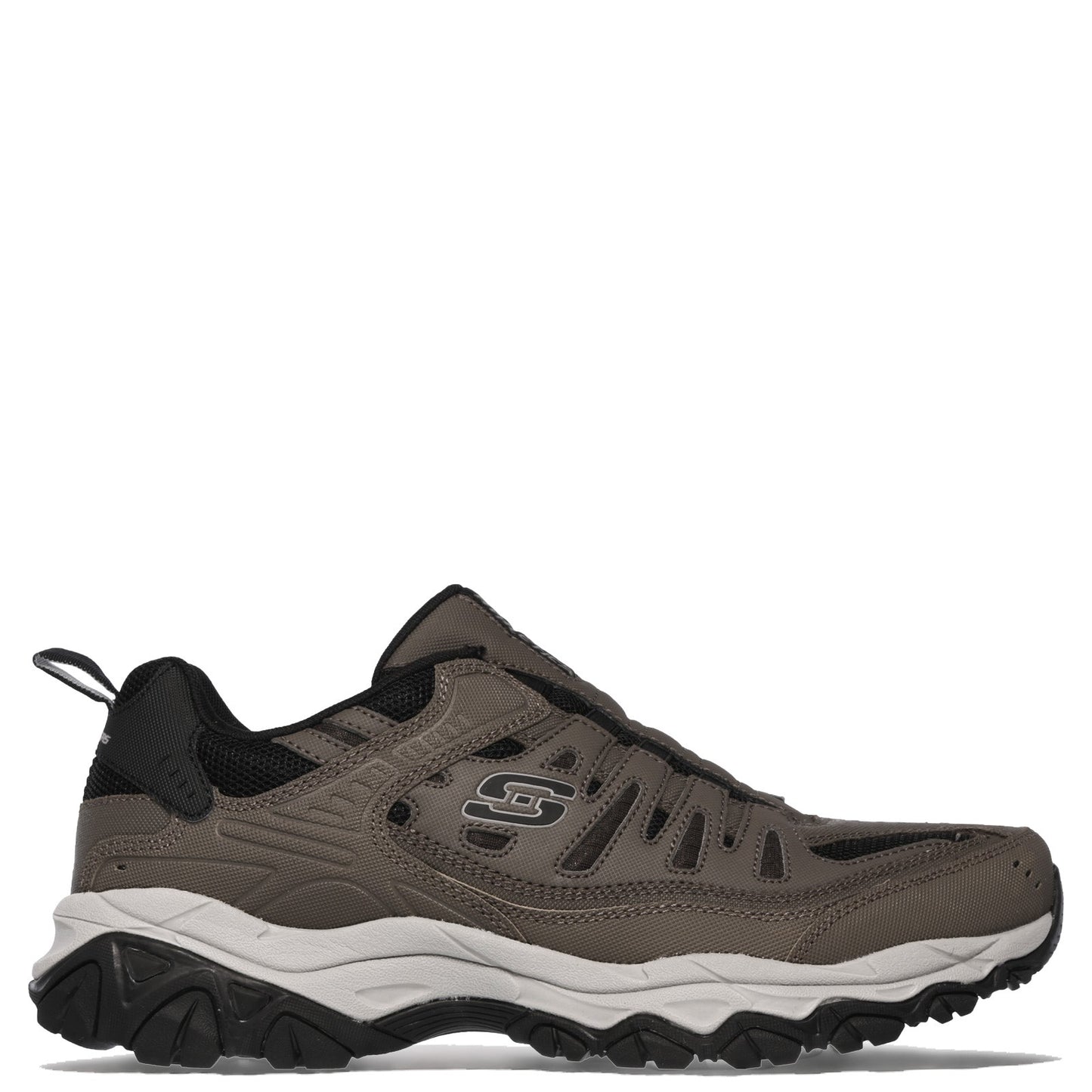 Peltz Shoes Men's Skechers After Burn M. Fit Sneaker - Wide Width Brown 51866EWW-BRN