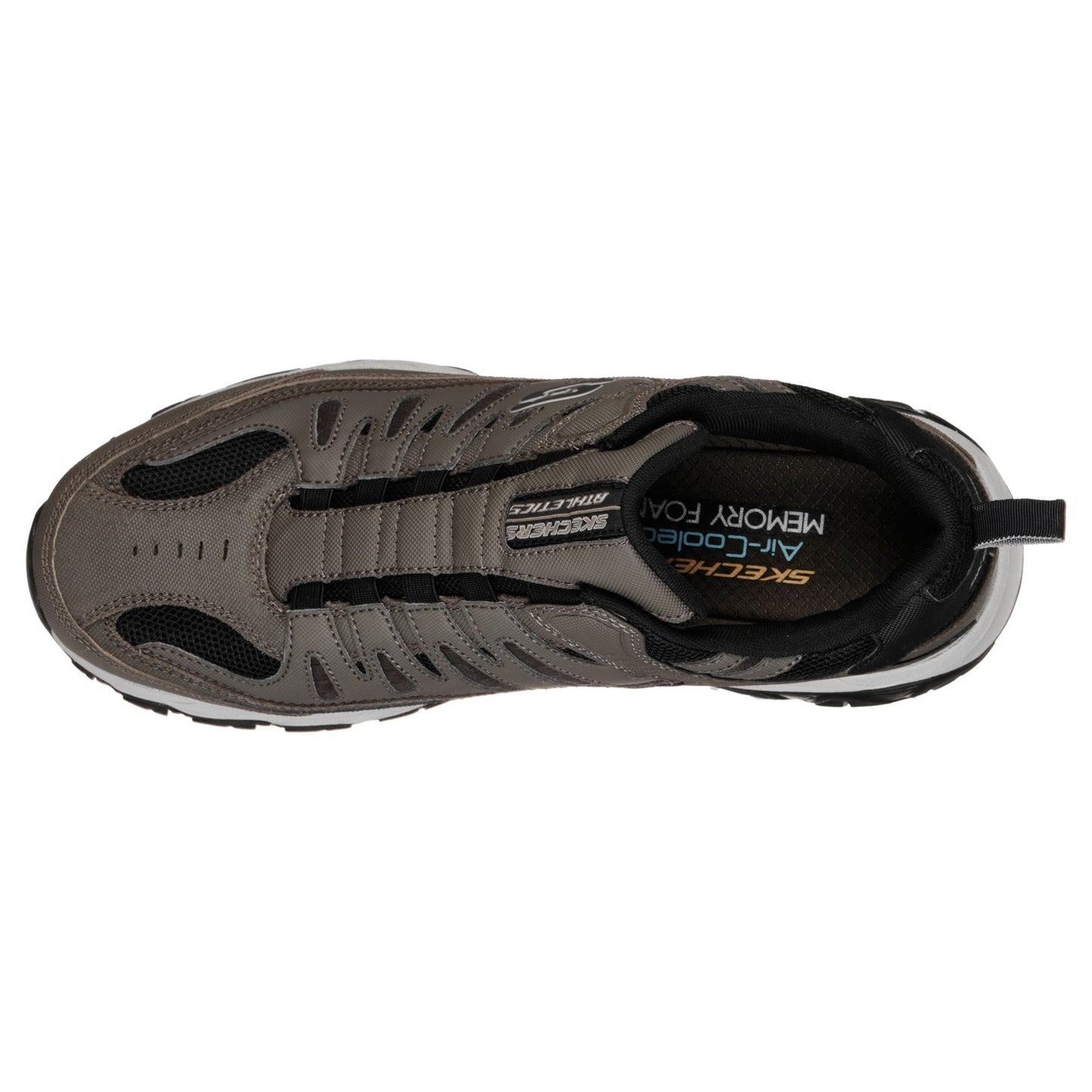 Peltz Shoes Men's Skechers After Burn M. Fit Sneaker - Wide Width Brown 51866EWW-BRN