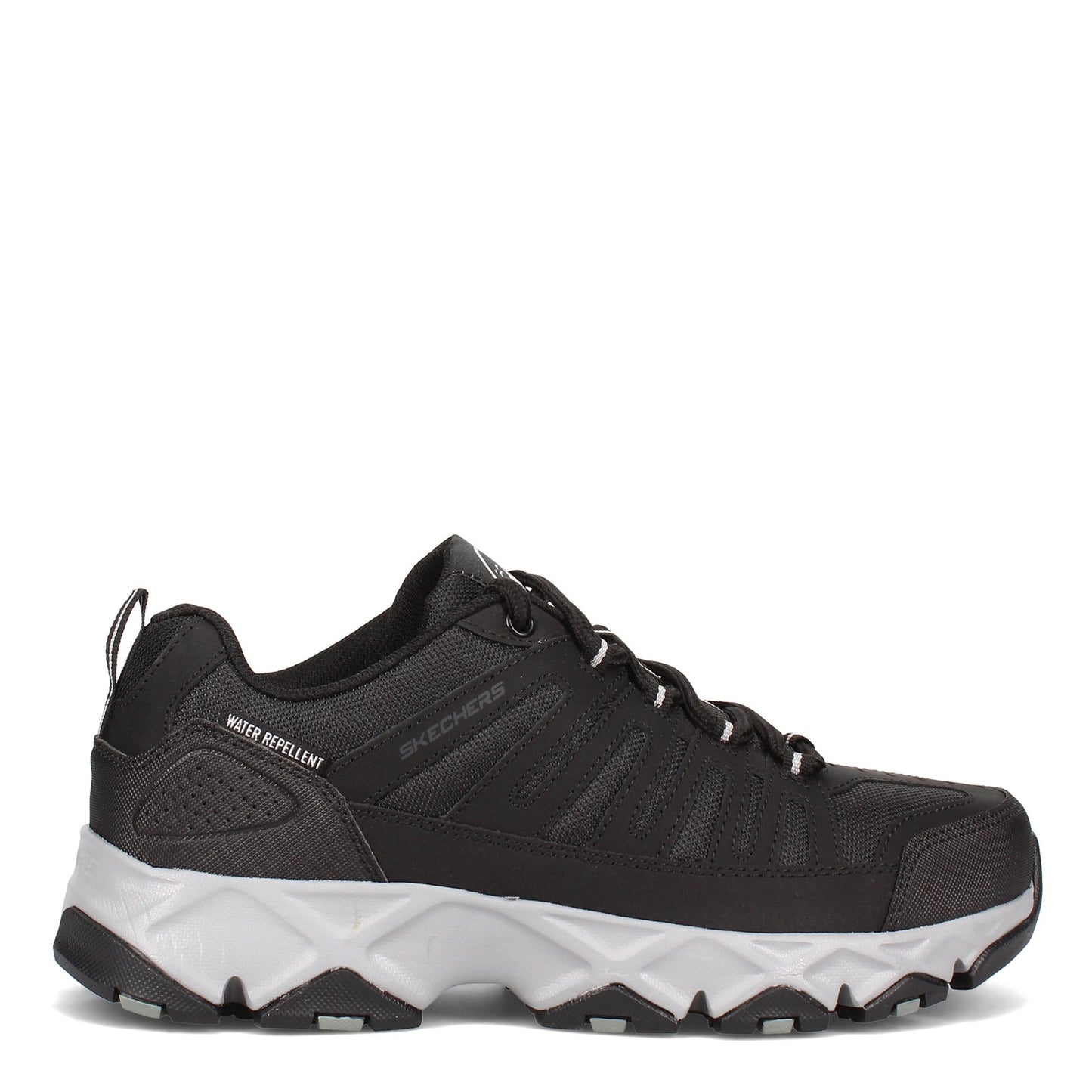 Peltz Shoes Men's Skechers Relaxed Fit: Crossbar - Stilholt Hiking Shoe - Wide Width Black/Gray 51887EWW-BKGY