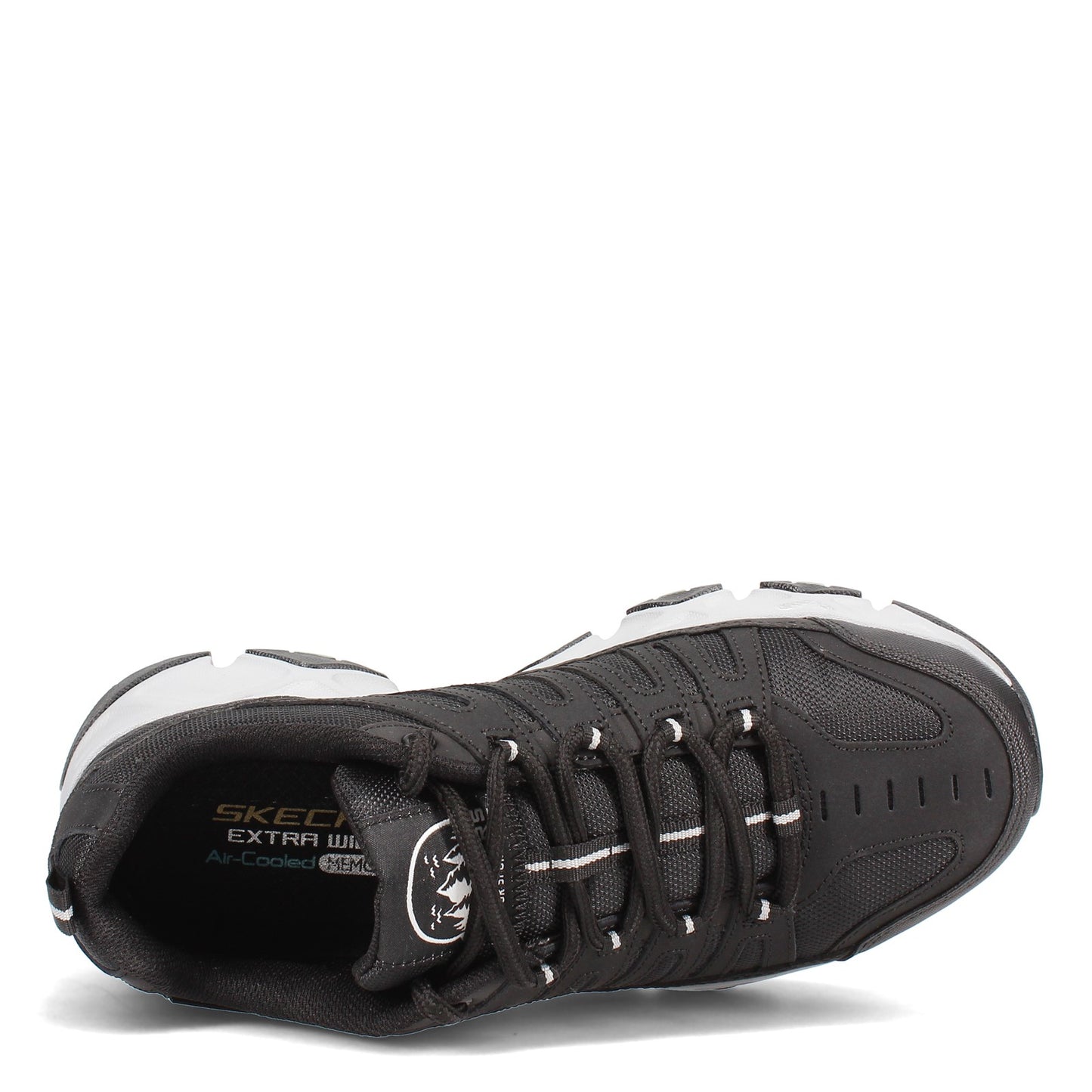 Peltz Shoes Men's Skechers Relaxed Fit: Crossbar - Stilholt Hiking Shoe - Wide Width Black/Gray 51887EWW-BKGY
