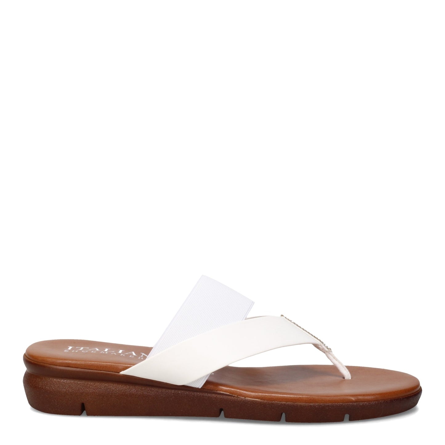 Peltz Shoes Women's Italian Shoemakers Diorys Sandal WHITE 5191S22-WHITE