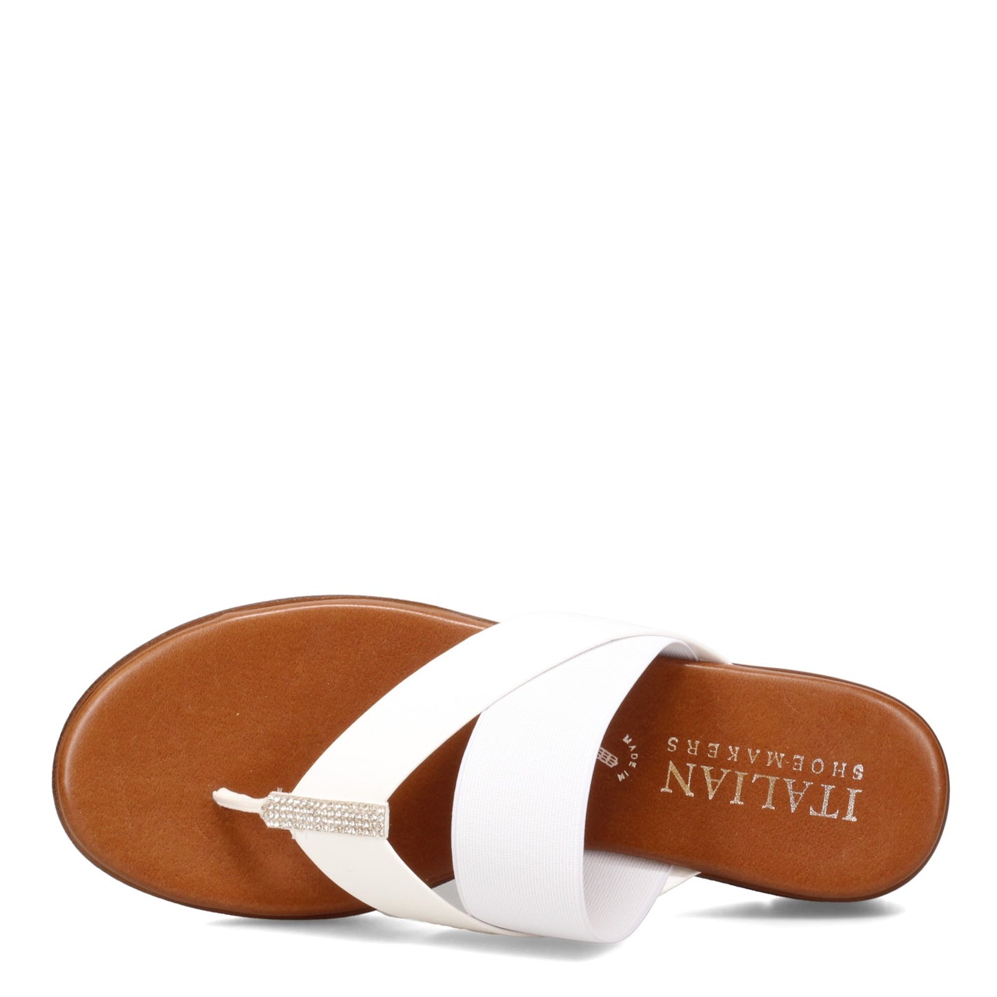 Peltz Shoes Women's Italian Shoemakers Diorys Sandal WHITE 5191S22-WHITE