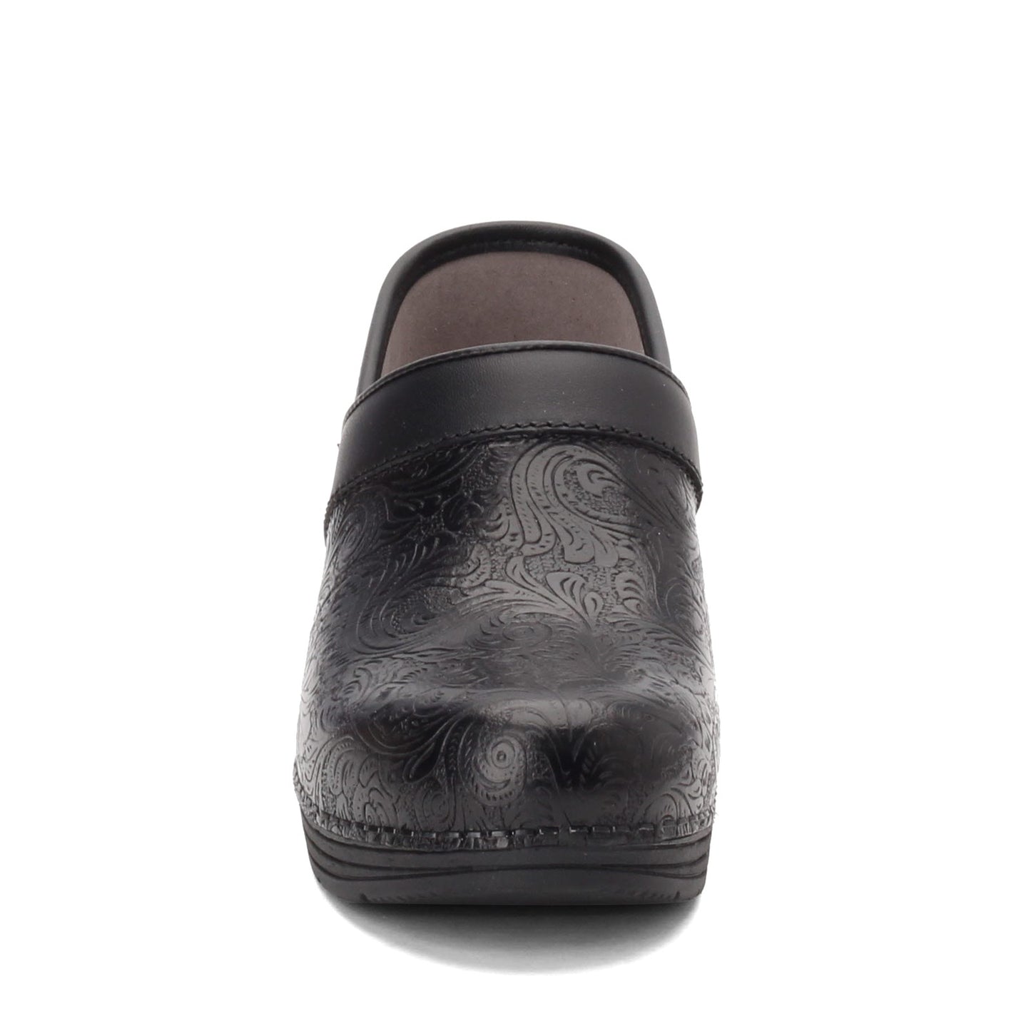 Peltz Shoes Women's Dansko Lt Pro Clog Black Floral 5200-360202