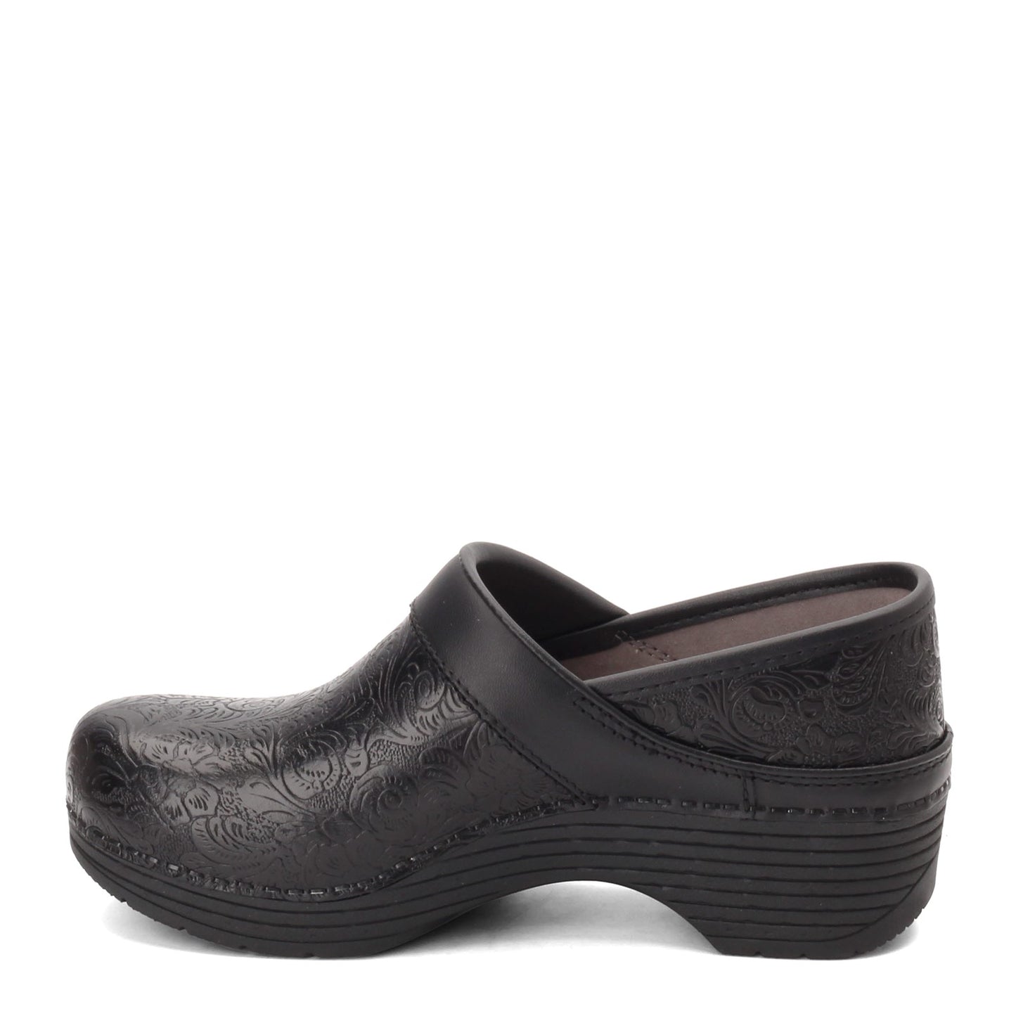 Peltz Shoes Women's Dansko Lt Pro Clog Black Floral 5200-360202